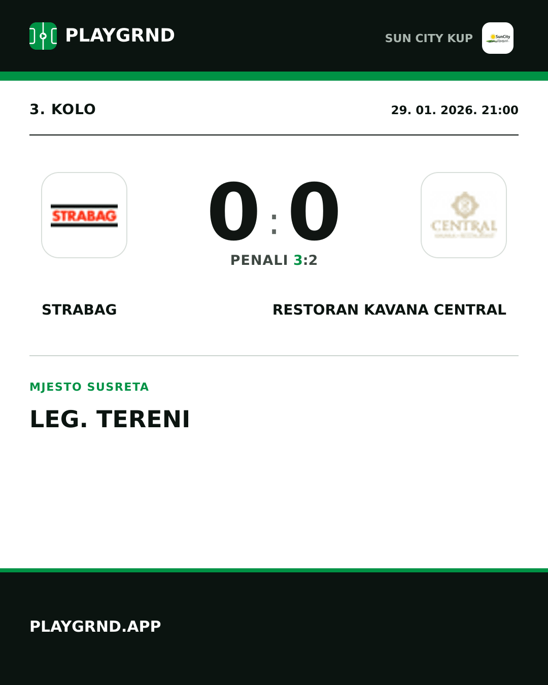 Instagram slika: Strabag 0:0 Restoran Kavana Central