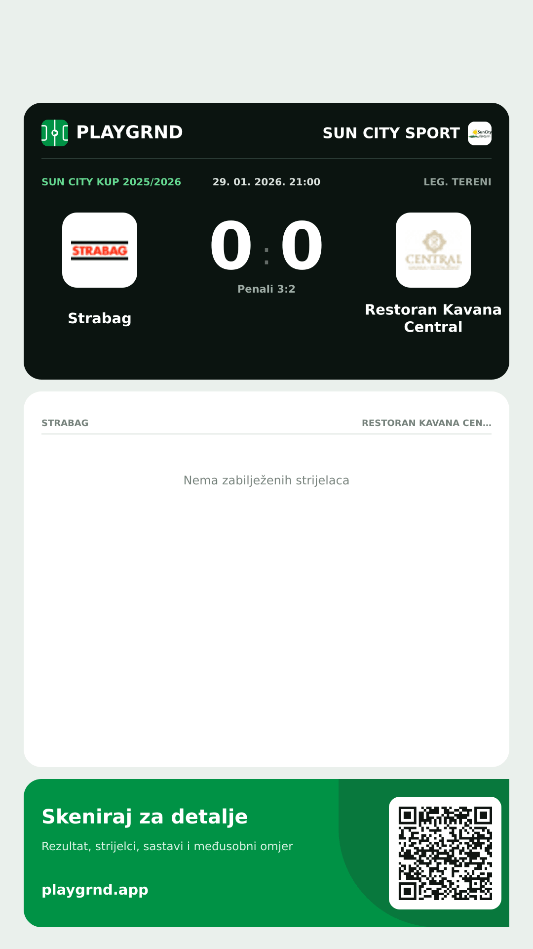 Story slika: Strabag 0:0 Restoran Kavana Central