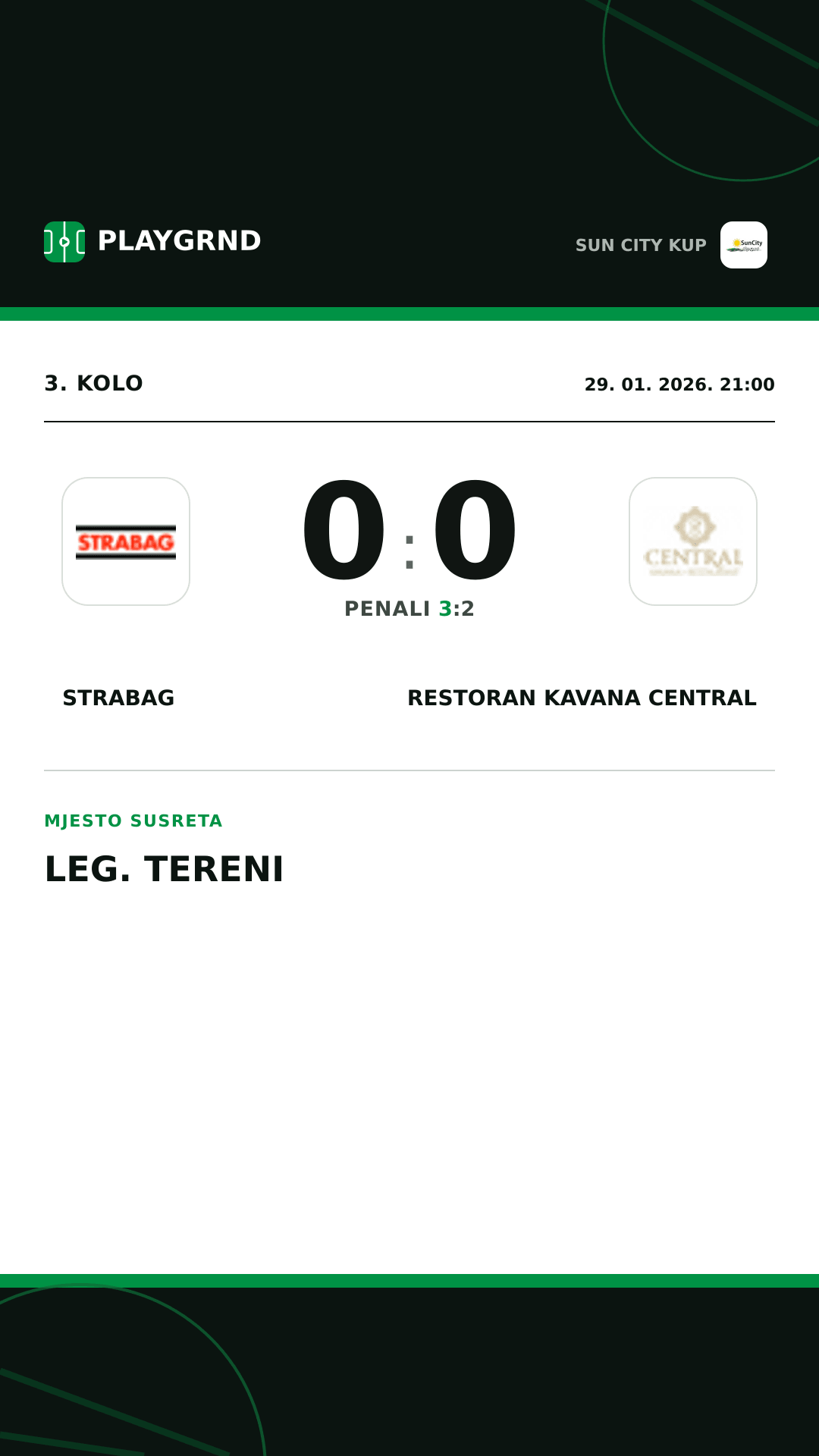 Instagram slika: Strabag 0:0 Restoran Kavana Central