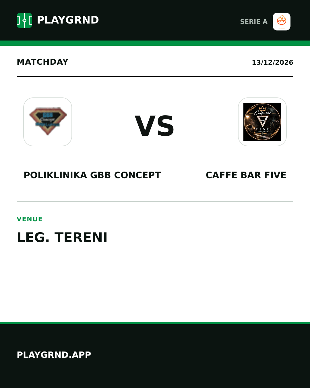 Instagram artwork: Poliklinika Gbb Concept vs Caffe Bar Five