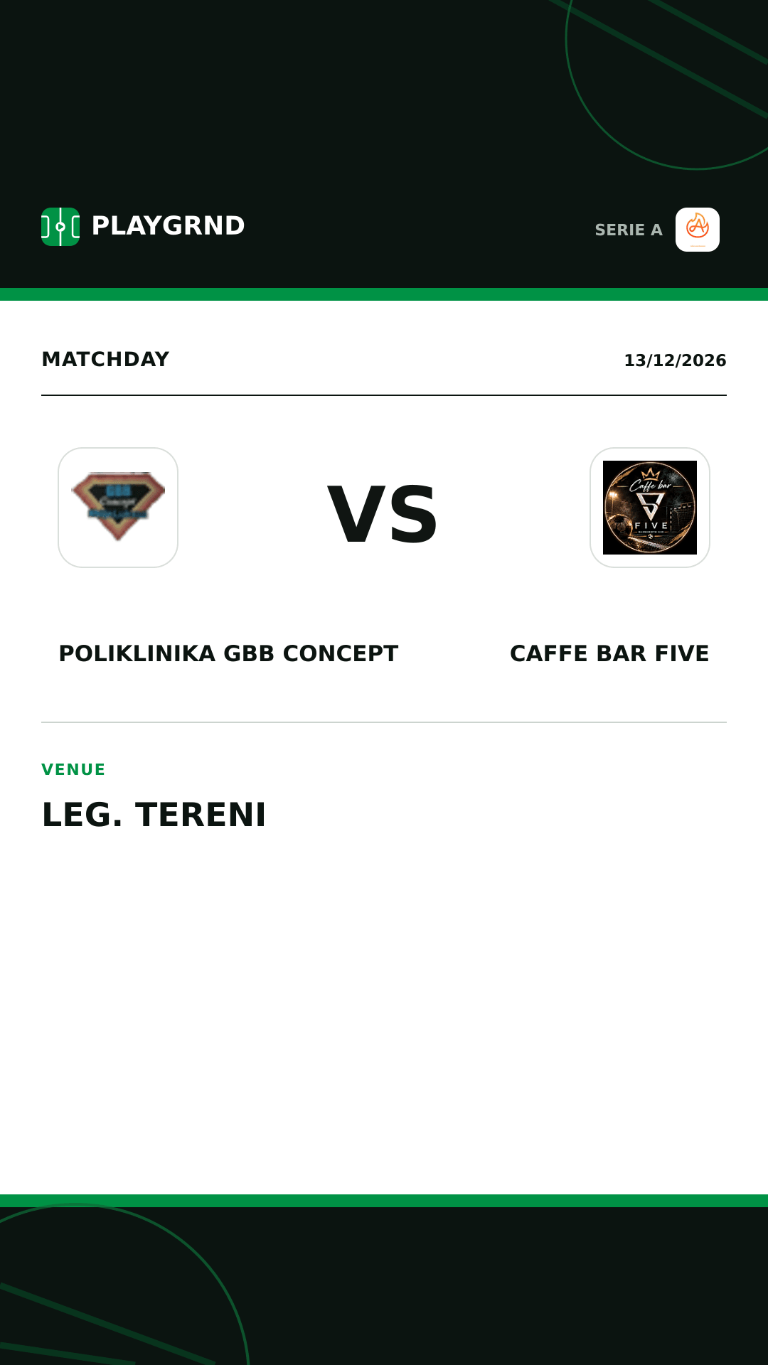 Instagram artwork: Poliklinika Gbb Concept vs Caffe Bar Five