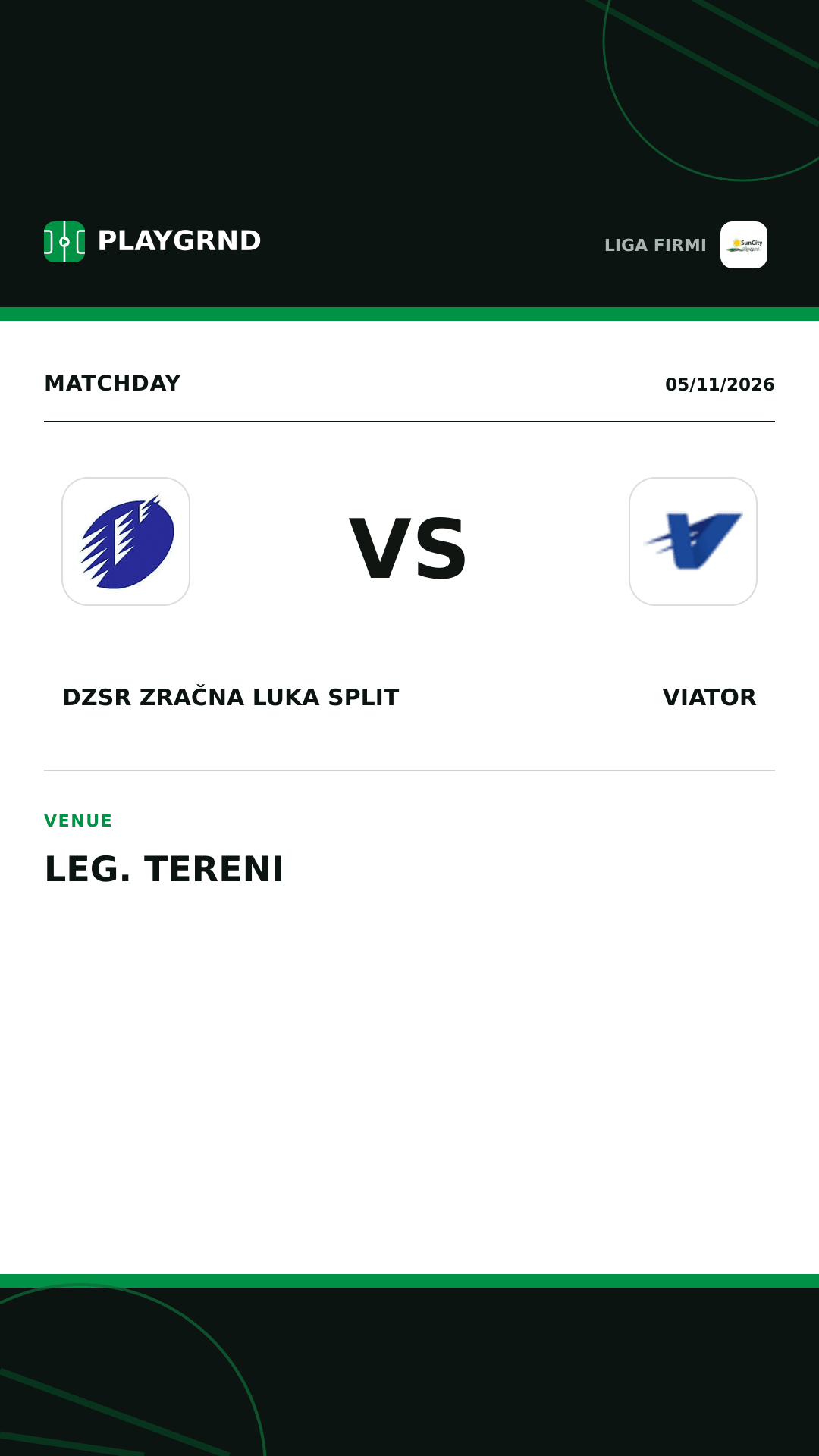 Instagram artwork: DZSR Zračna Luka Split vs Viator