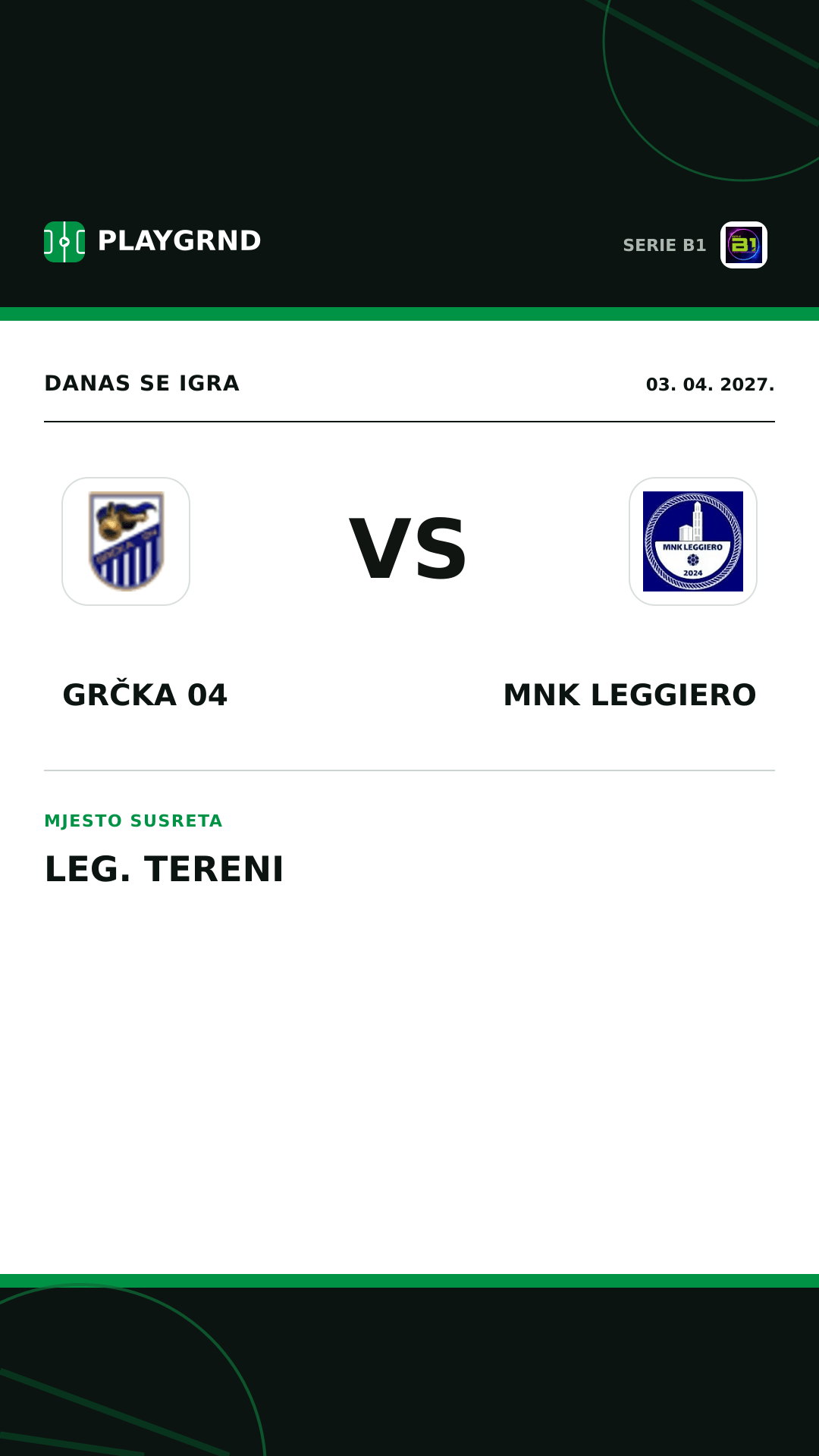 Instagram slika: Grčka 04 vs MNK Leggiero