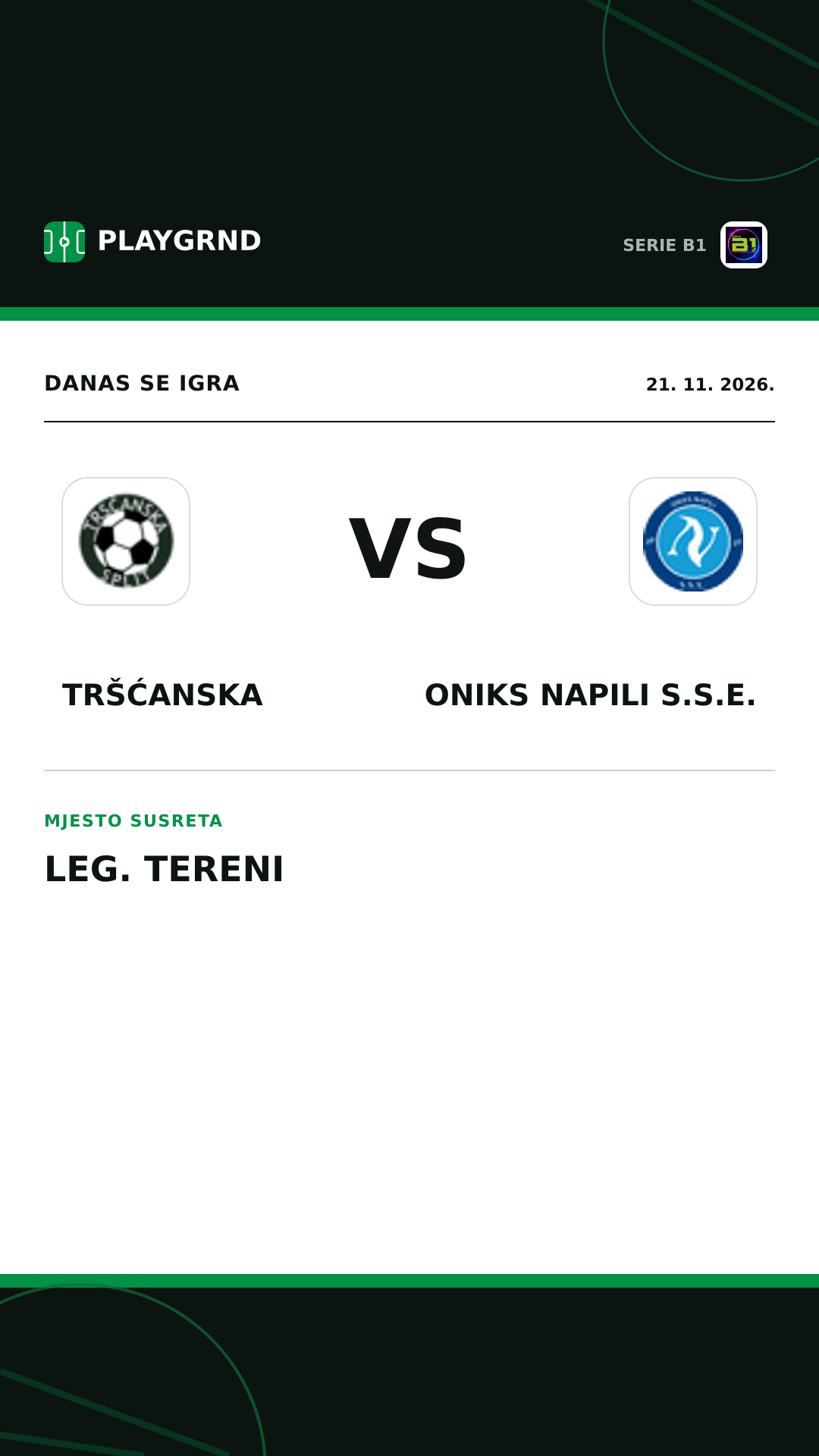 Instagram slika: Tršćanska vs Oniks Napili S.S.E.