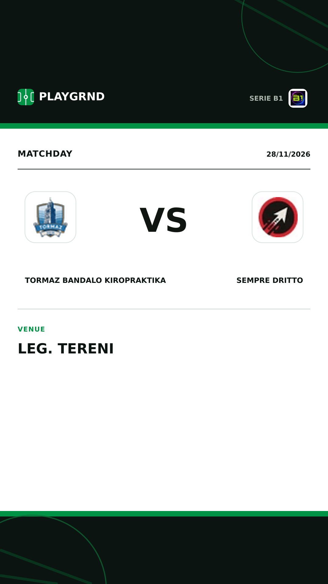 Instagram artwork: Tormaz Bandalo Kiropraktika vs Sempre Dritto