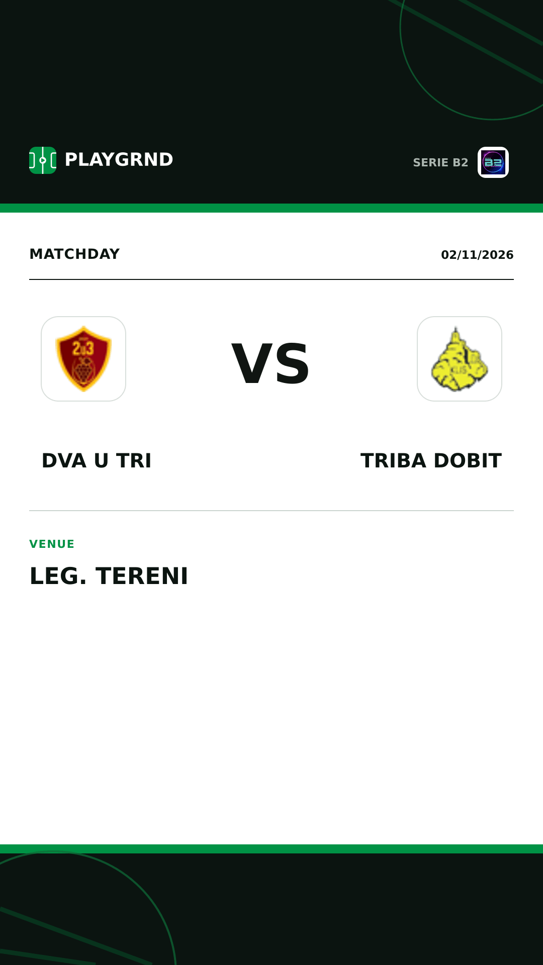 Instagram artwork: Dva U Tri vs Triba Dobit