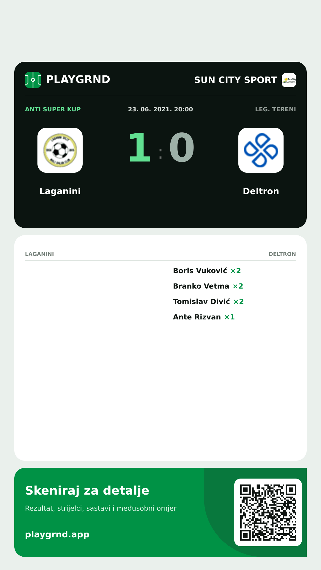 Story slika: Laganini 1:0 Deltron