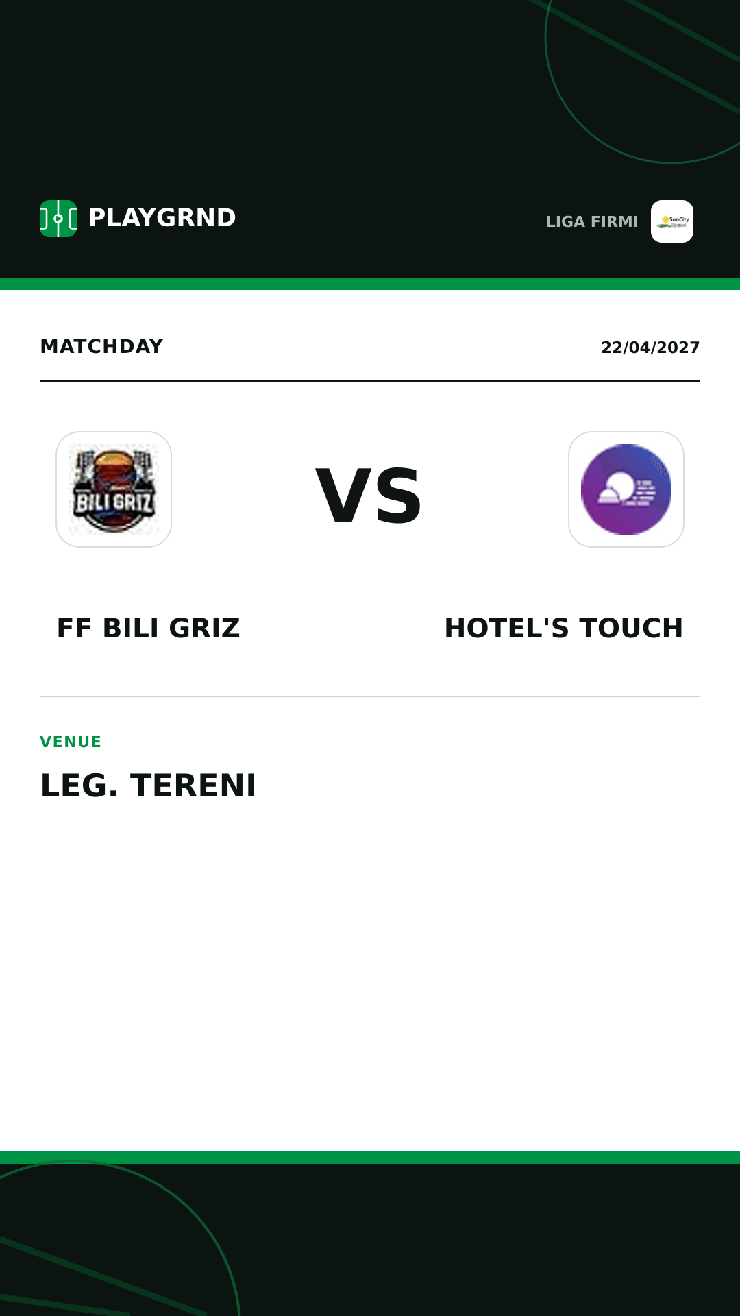 Instagram artwork: FF Bili Griz vs Hotel's Touch