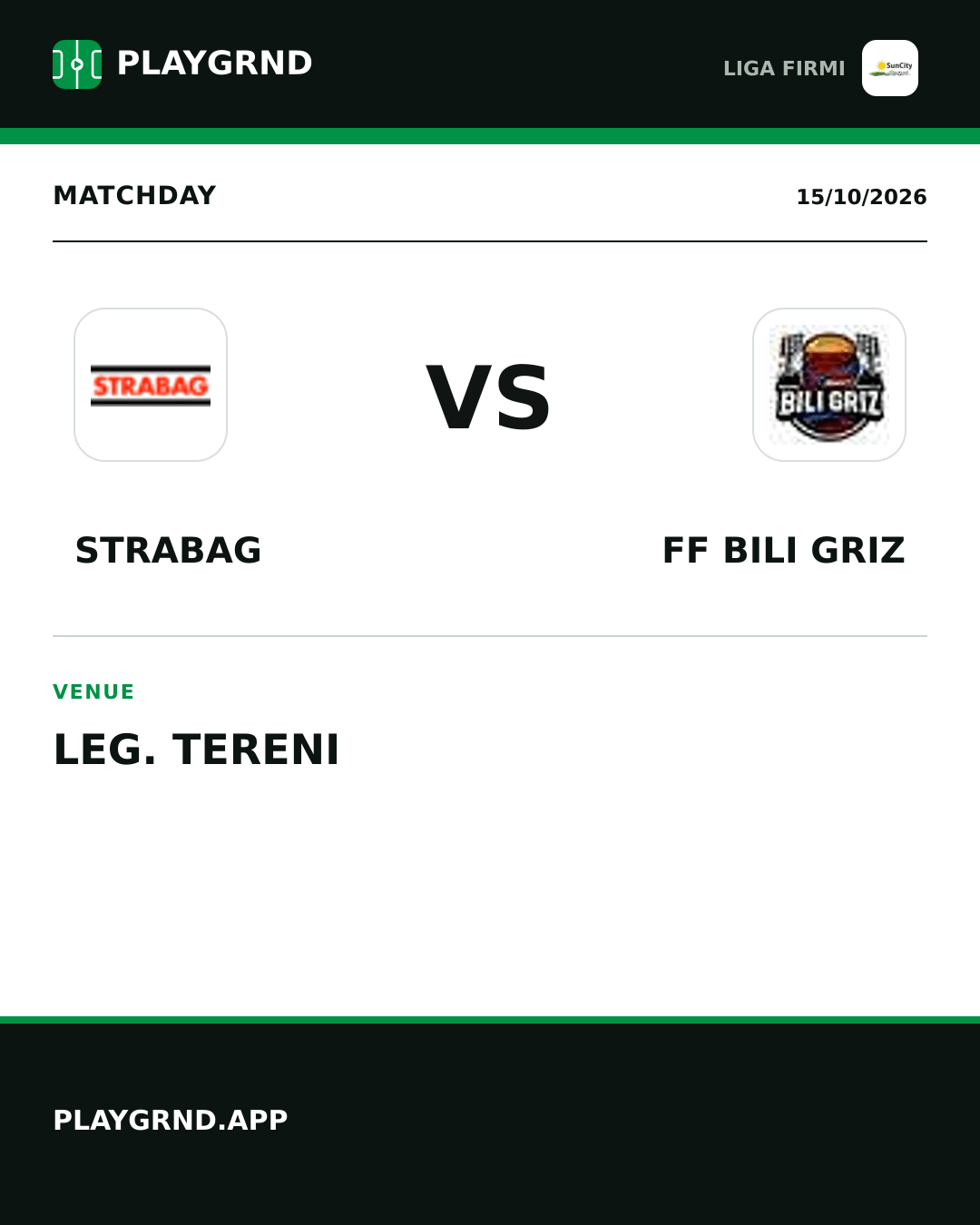 Instagram artwork: Strabag vs FF Bili Griz