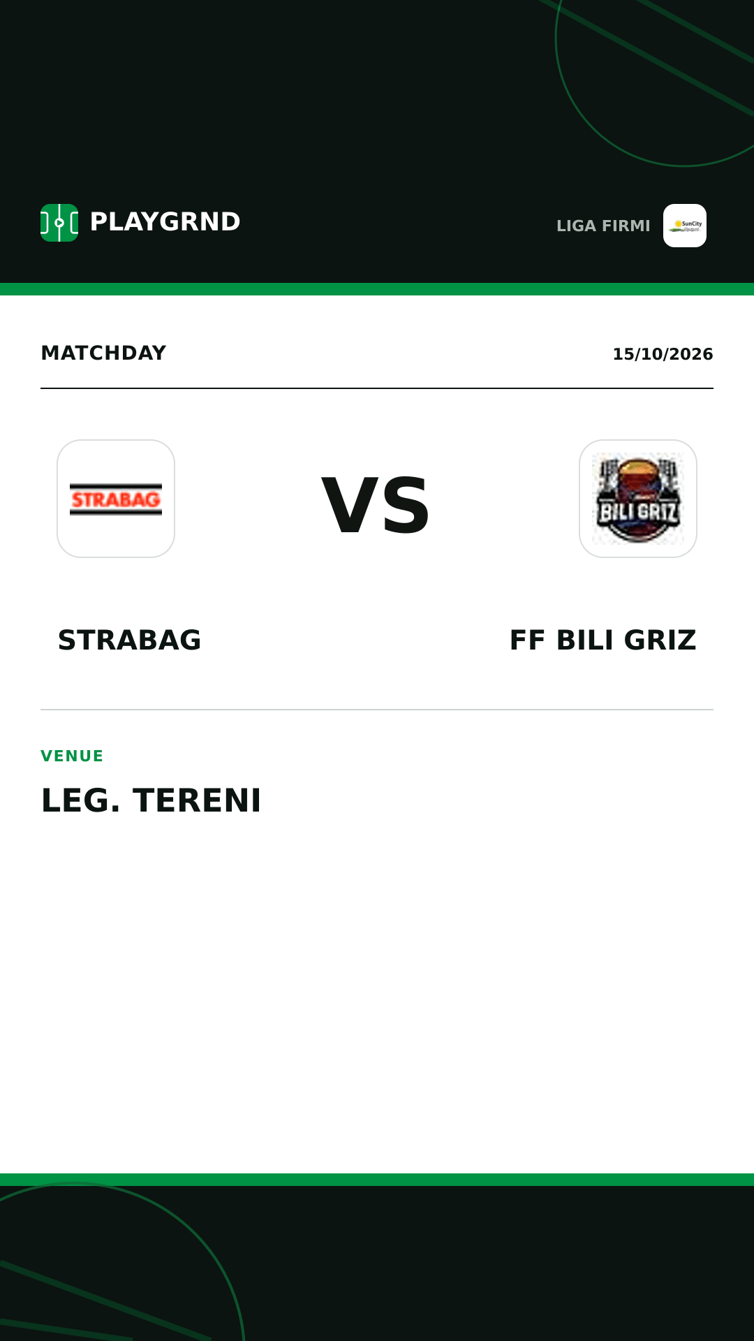Instagram artwork: Strabag vs FF Bili Griz