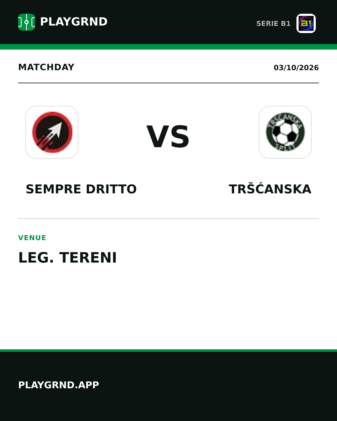 Instagram artwork: Sempre Dritto vs Tršćanska