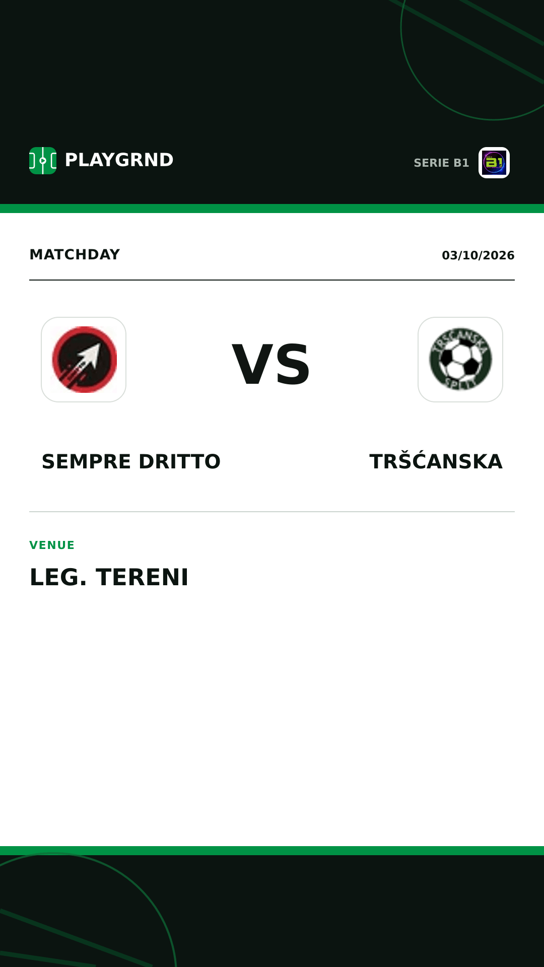 Instagram artwork: Sempre Dritto vs Tršćanska