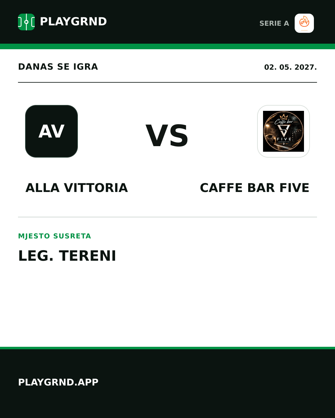 Instagram slika: Alla Vittoria vs Caffe Bar Five