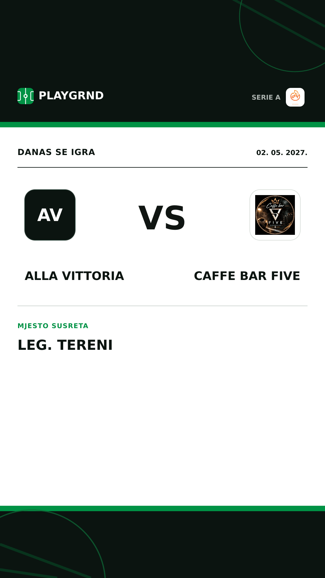 Instagram slika: Alla Vittoria vs Caffe Bar Five