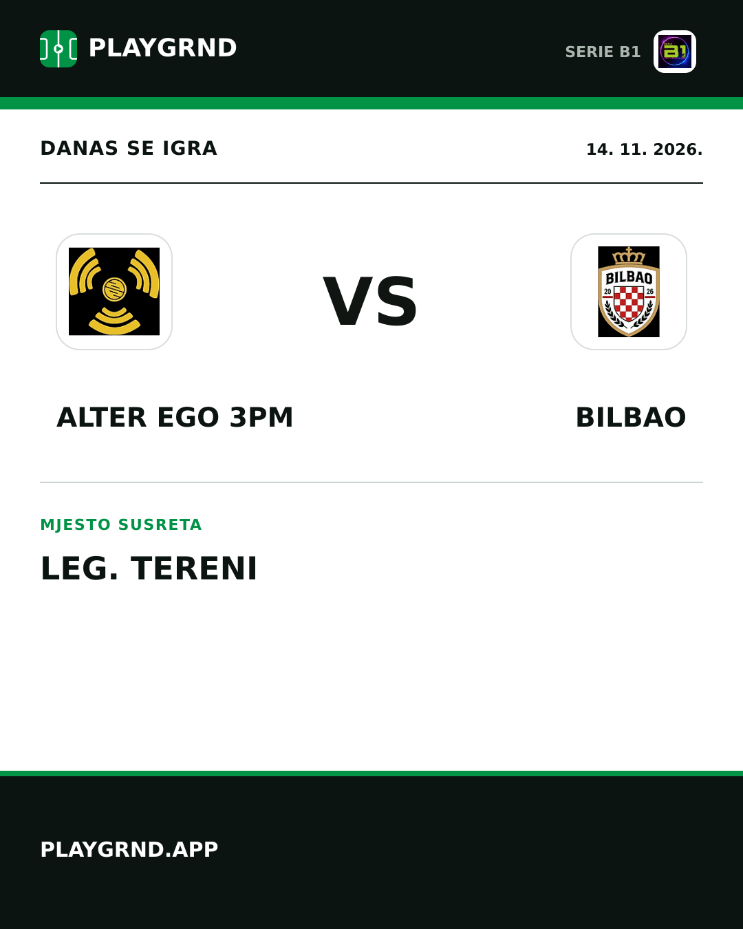 Instagram slika: Alter Ego 3PM vs Bilbao