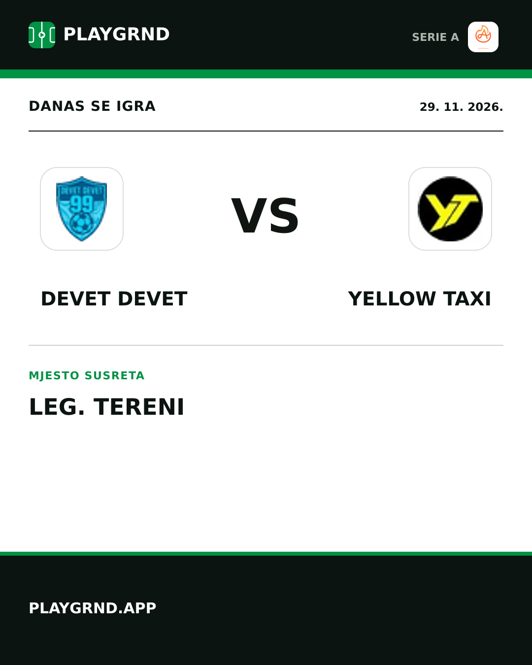 Instagram slika: Devet Devet vs Yellow Taxi