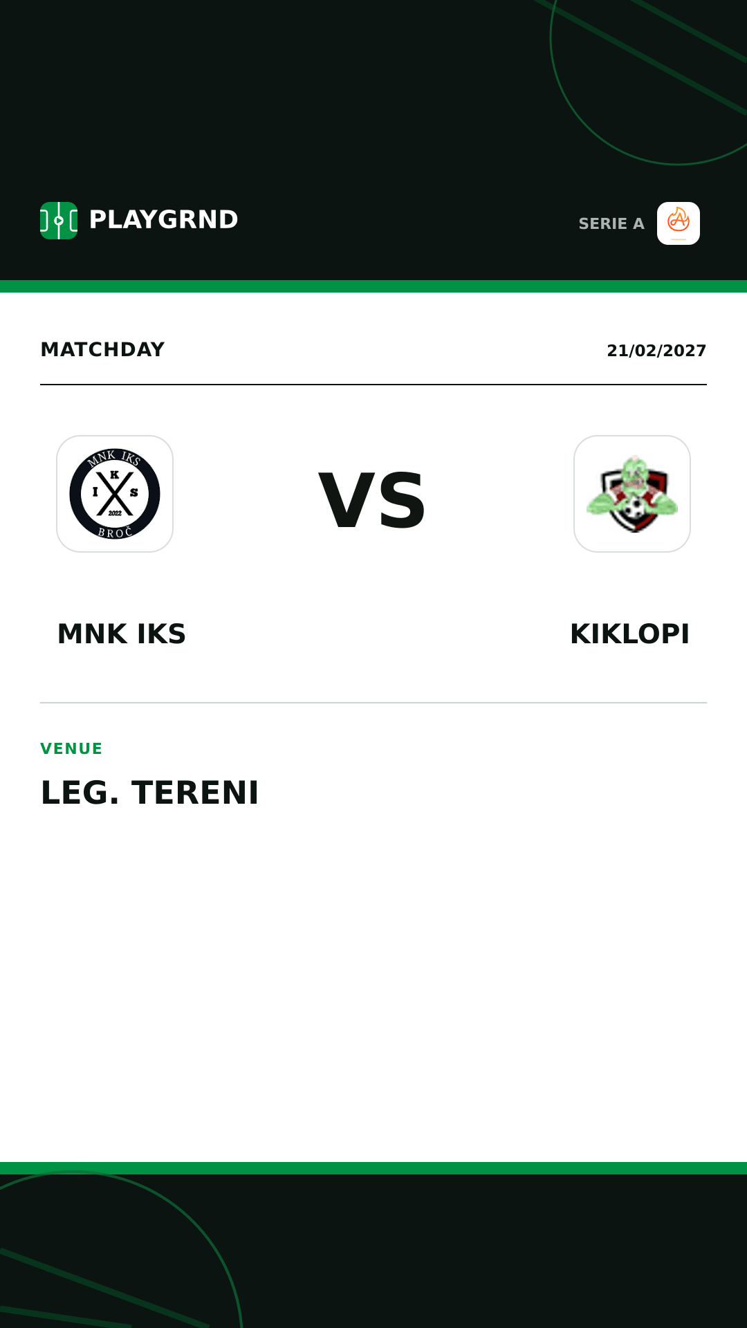 Instagram artwork: Alla Vittoria vs Kiklopi