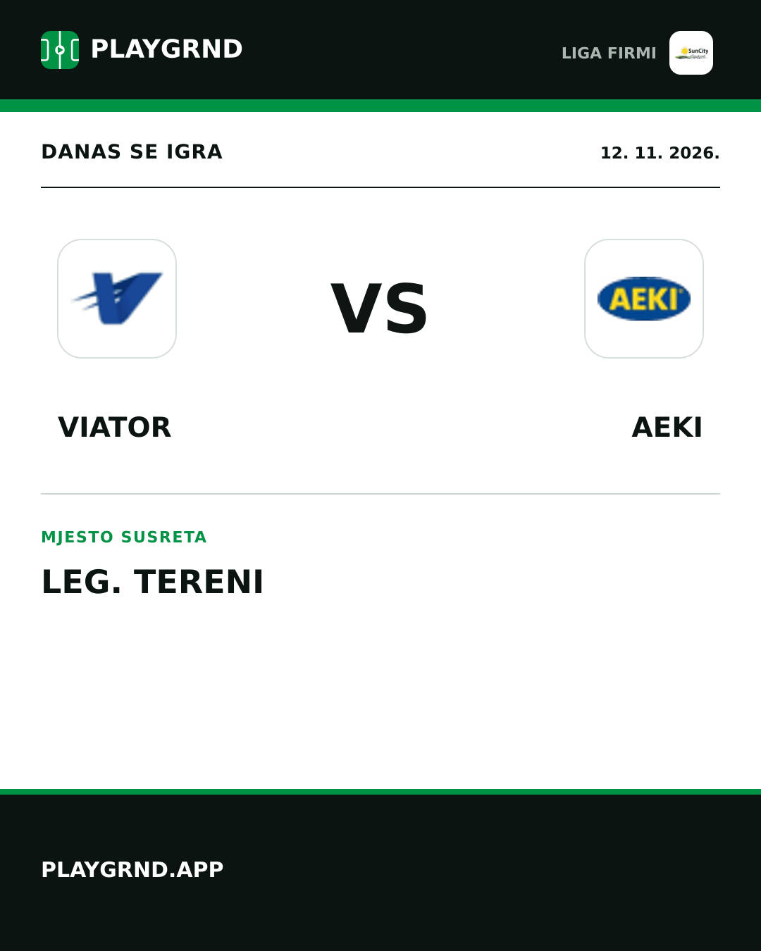 Instagram slika: Viator vs AEKI