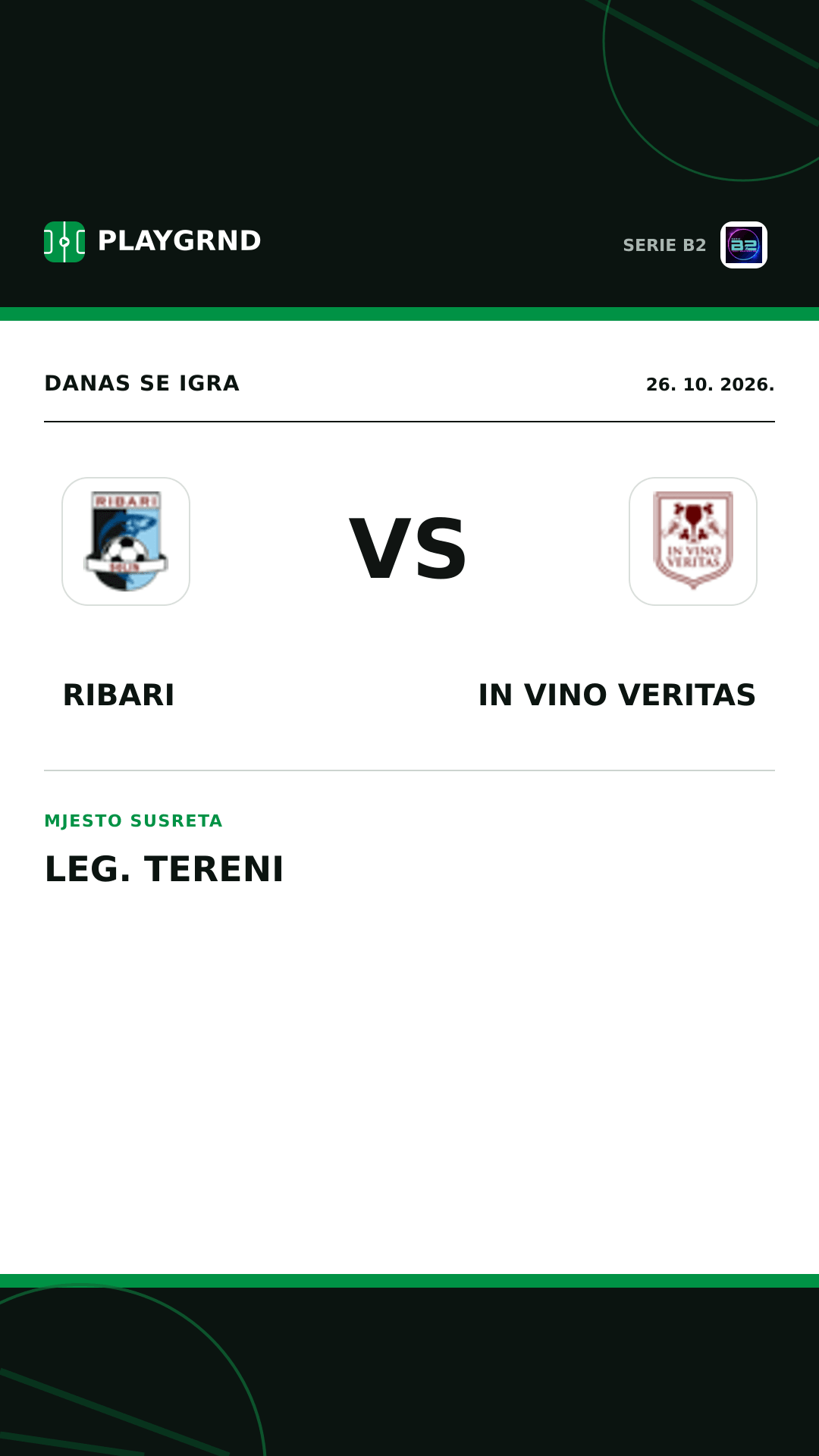 Instagram slika: Ribari vs IN Vino Veritas