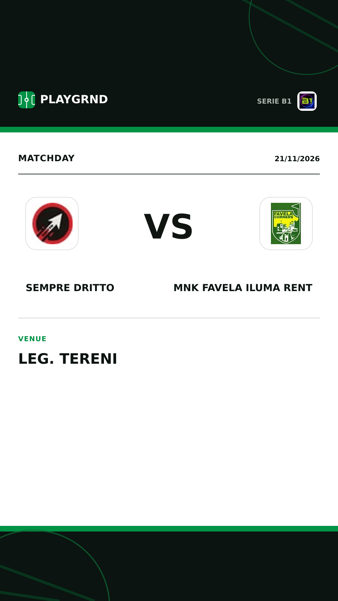 Instagram artwork: Sempre Dritto vs MNK Favela Iluma Rent
