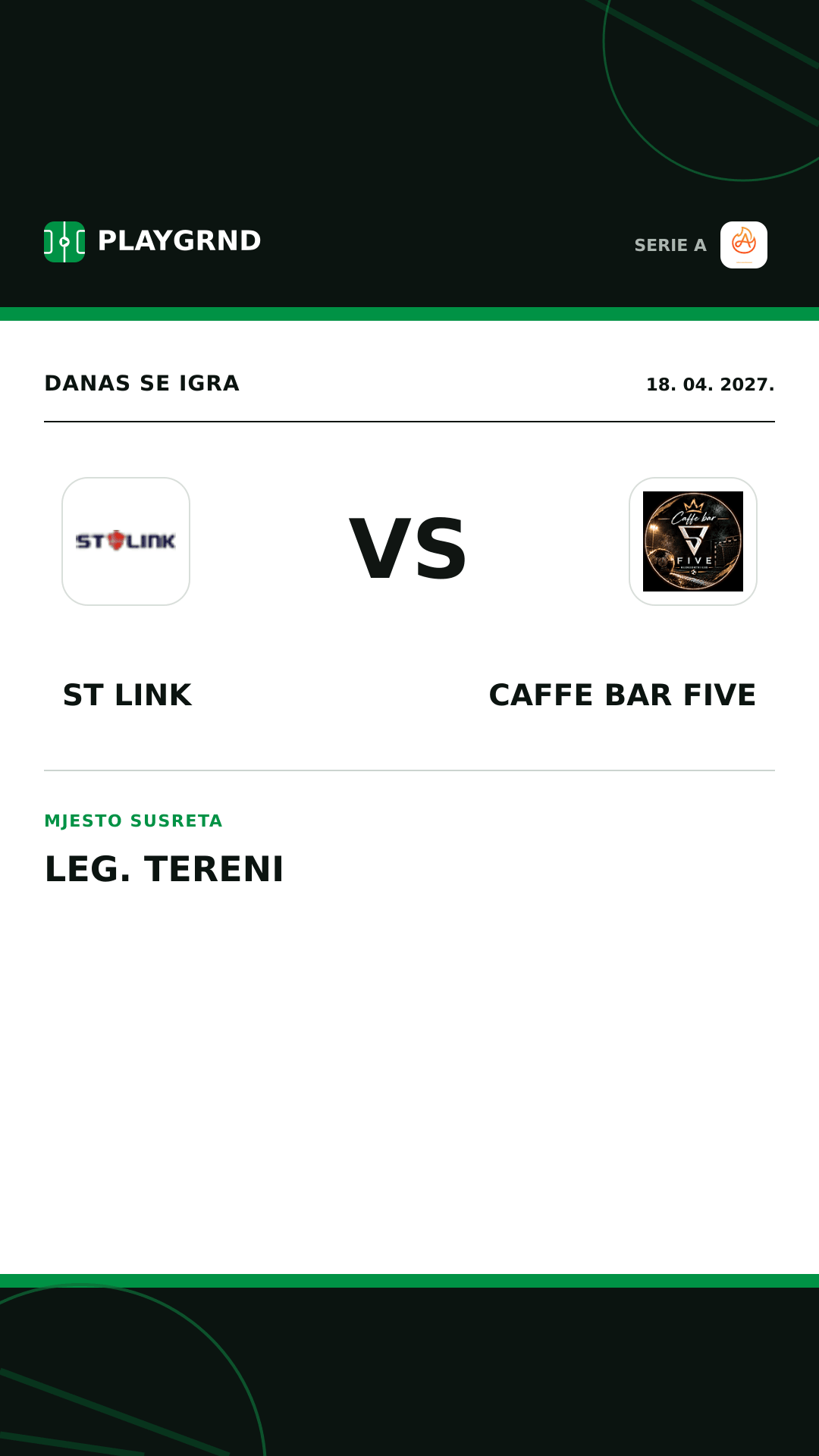 Instagram slika: ST Link vs Caffe Bar Five