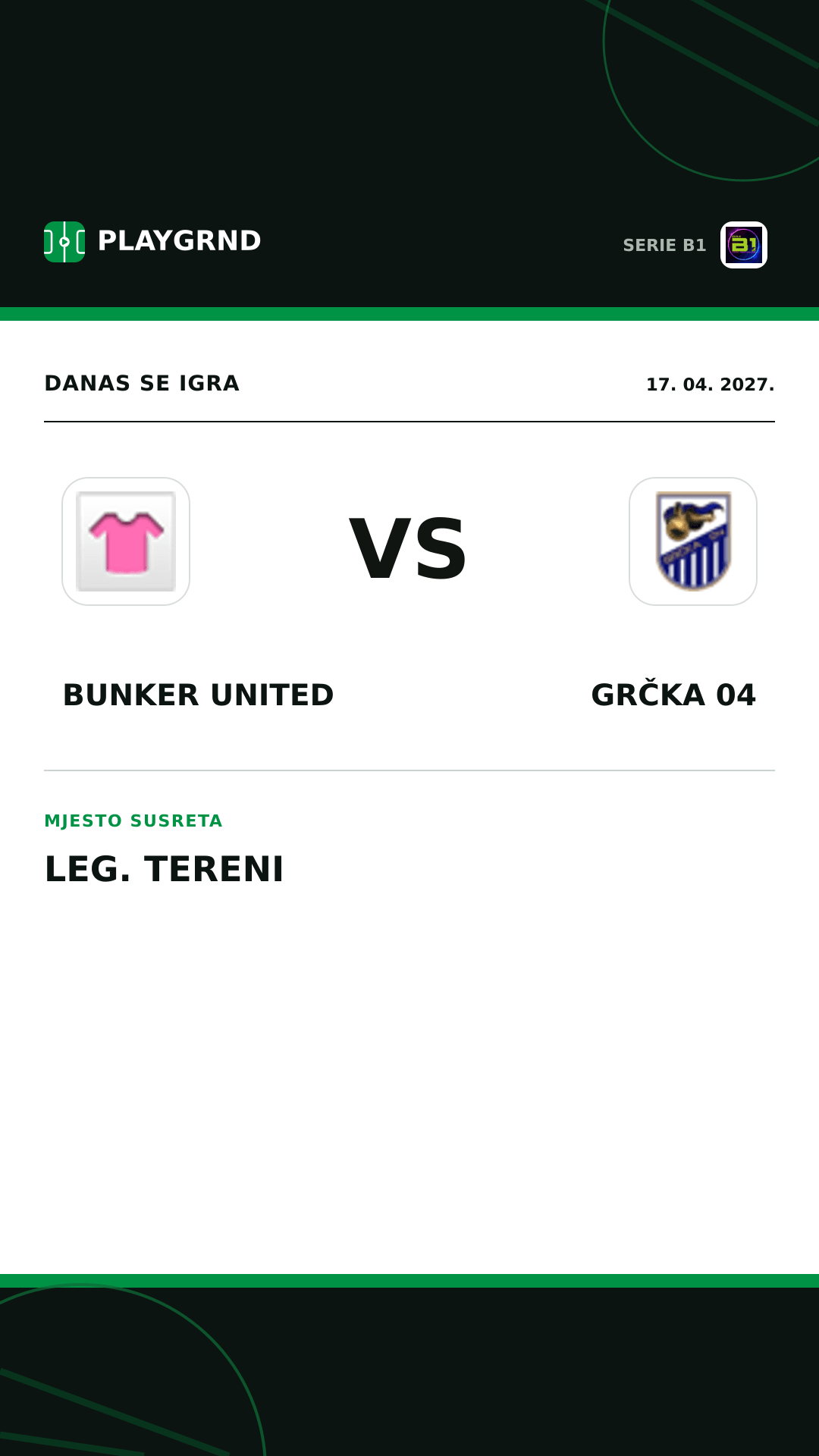Instagram slika: Bunker United vs Grčka 04