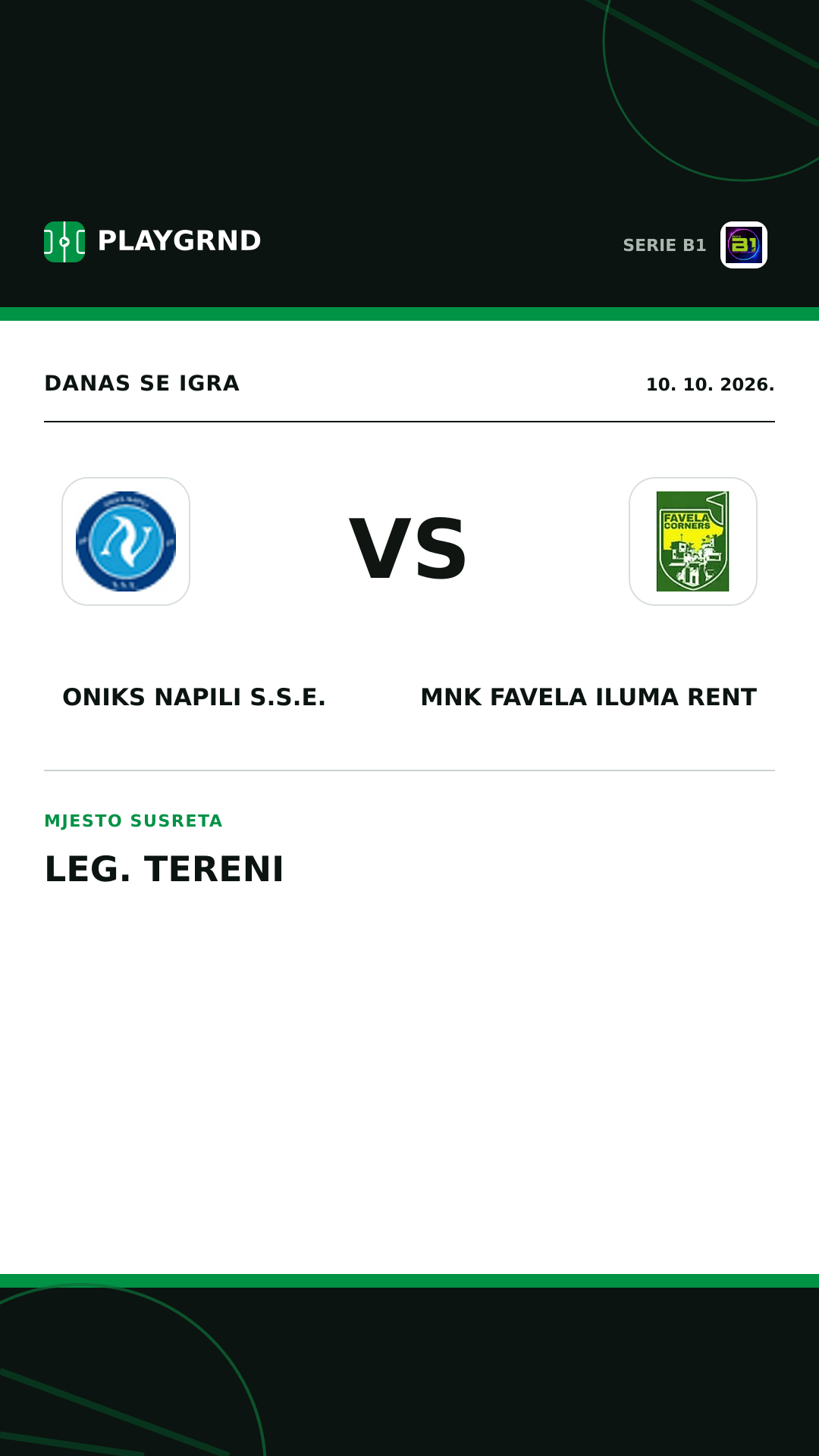 Instagram slika: Oniks Napili S.S.E. vs MNK Favela Iluma Rent