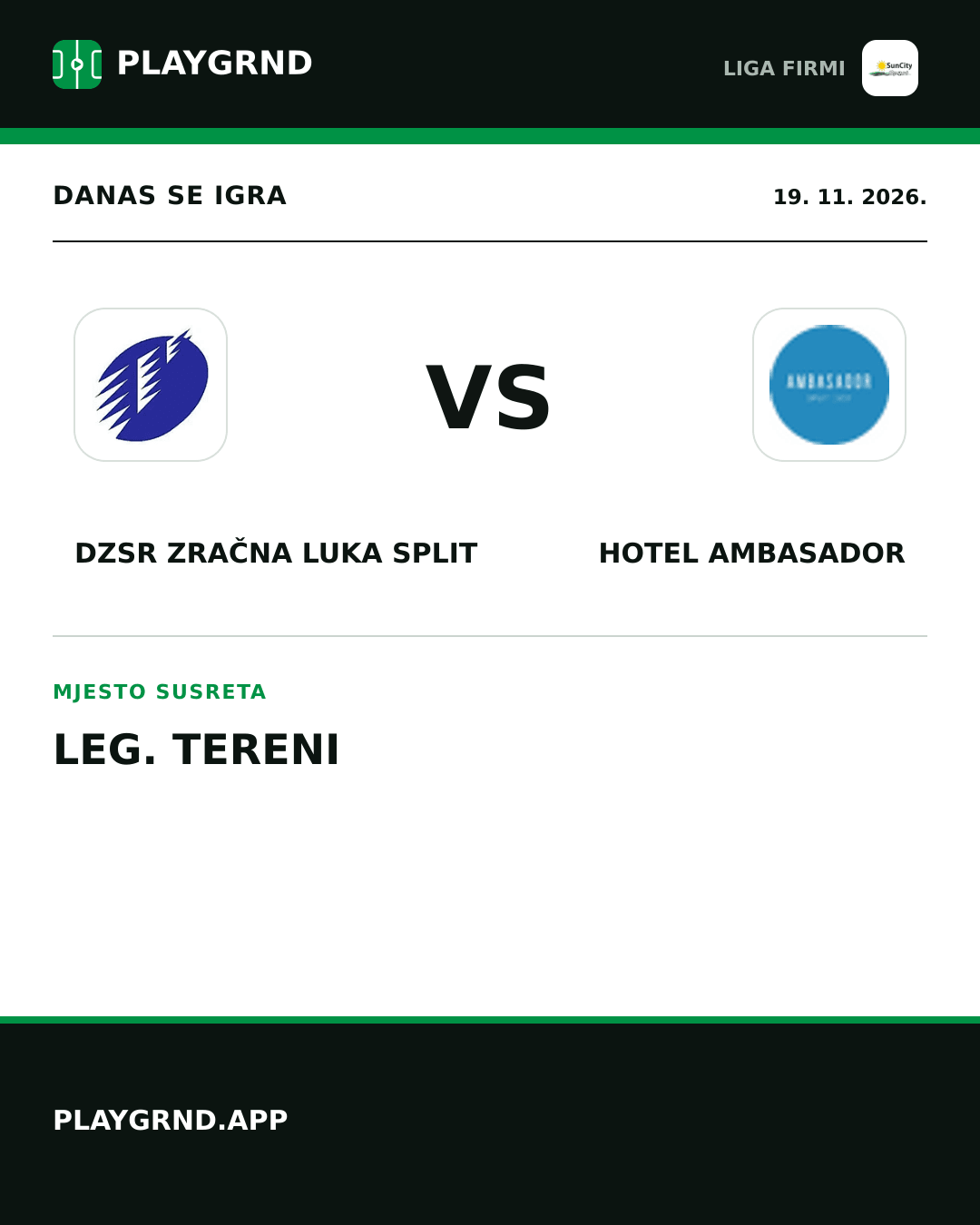 Instagram slika: DZSR Zračna Luka Split vs Hotel Ambasador