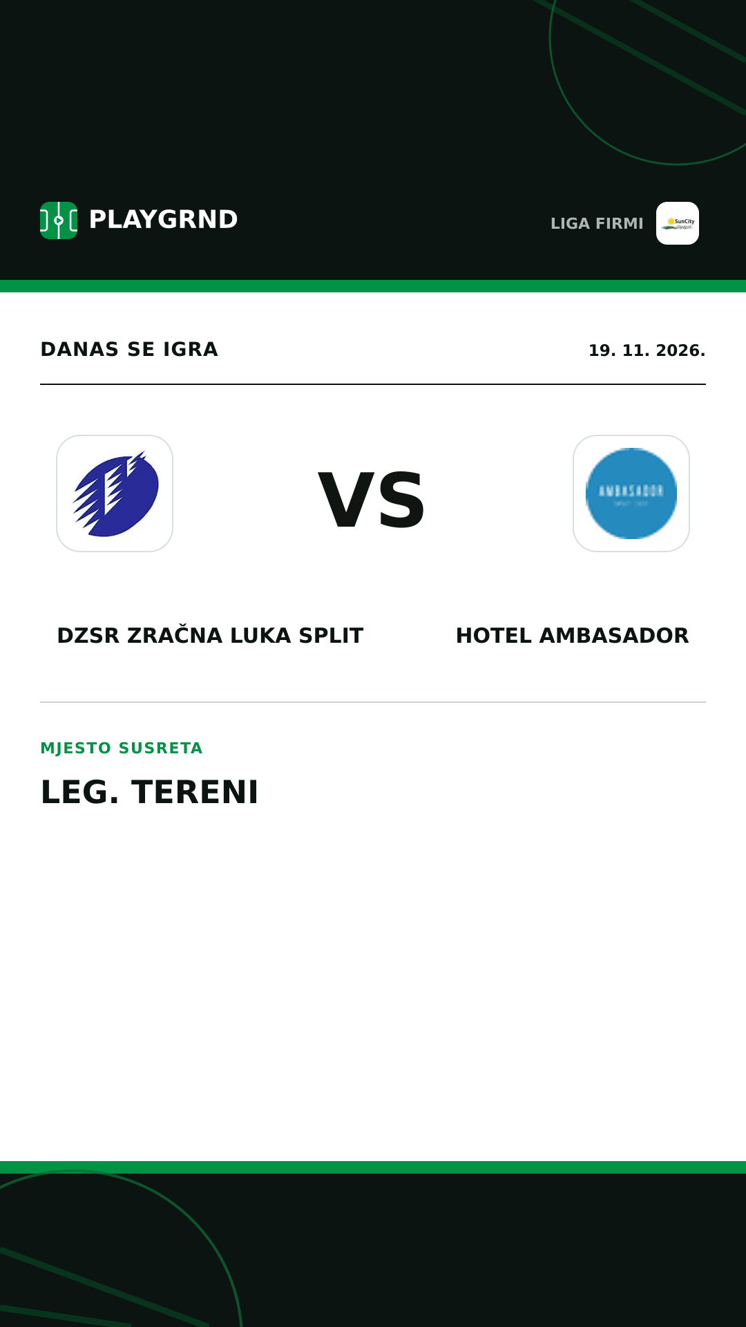 Instagram slika: DZSR Zračna Luka Split vs Hotel Ambasador