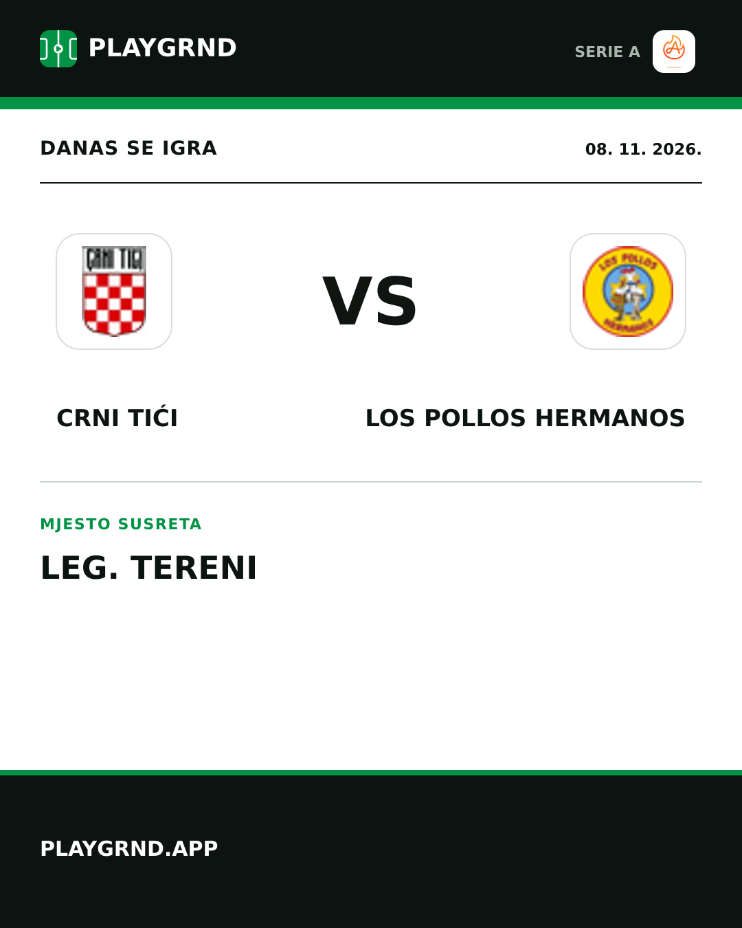 Instagram slika: Crni Tići vs Los Pollos Hermanos
