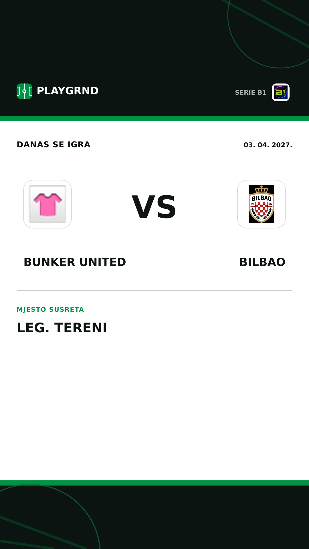 Instagram slika: Bunker United vs Bilbao