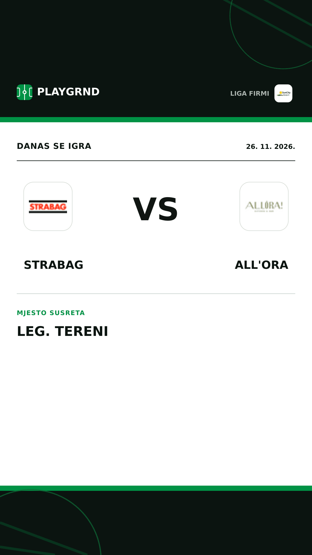 Instagram slika: Strabag vs All'Ora