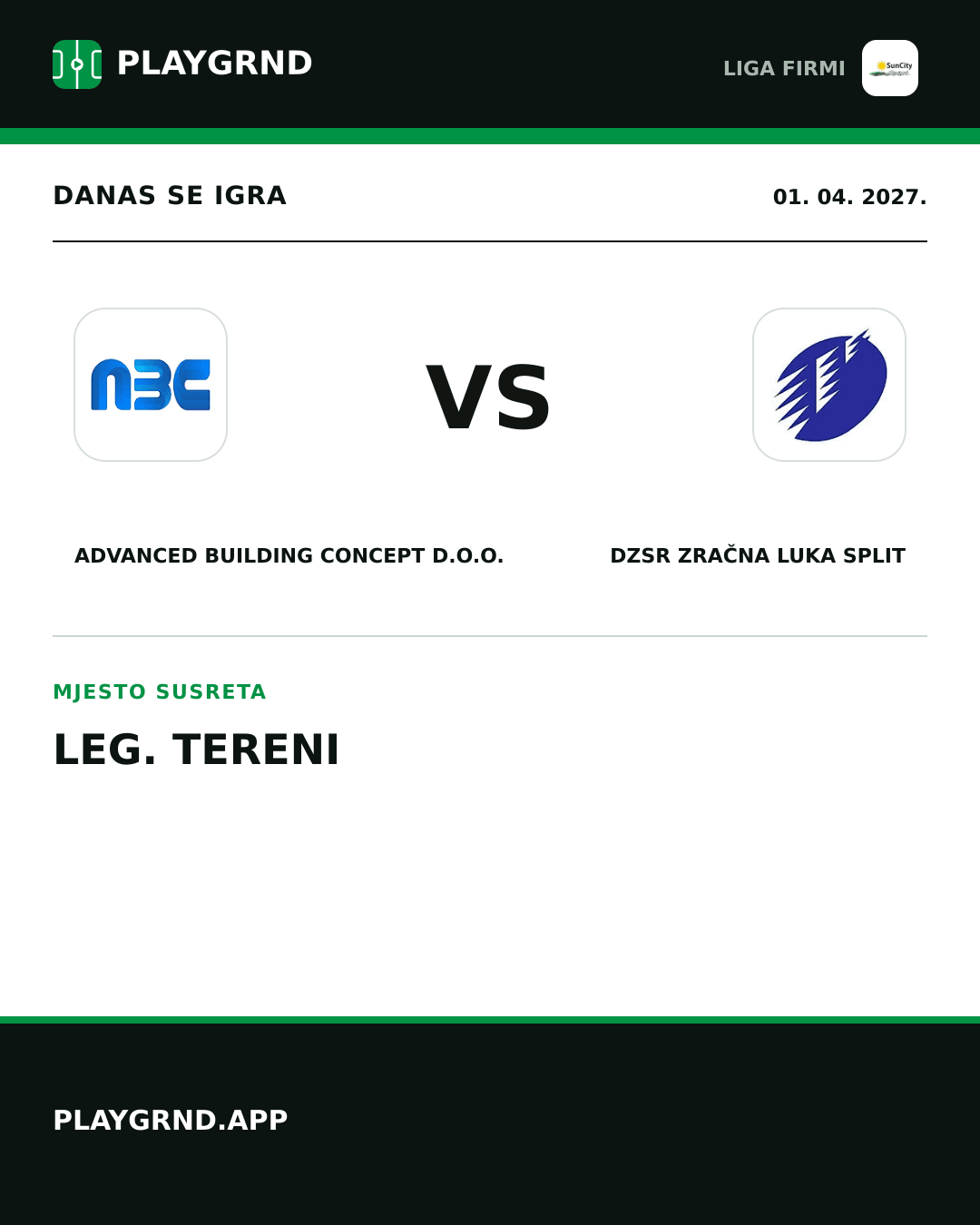 Instagram slika: Advanced Building Concept d.o.o. vs DZSR Zračna Luka Split