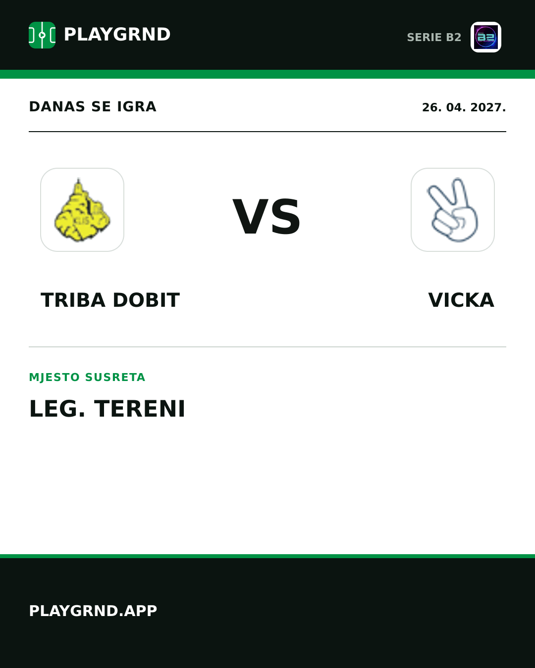 Instagram slika: Triba Dobit vs Vicka