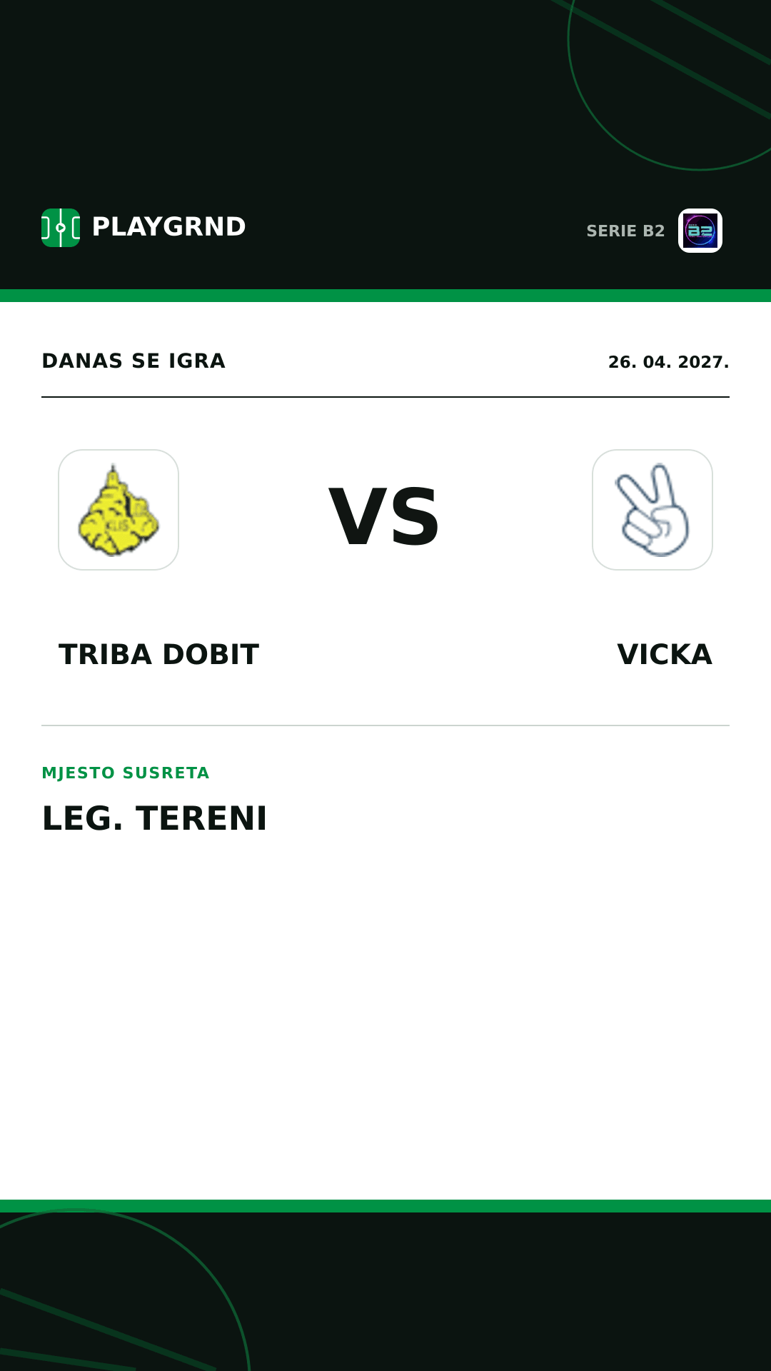 Instagram slika: Triba Dobit vs Vicka