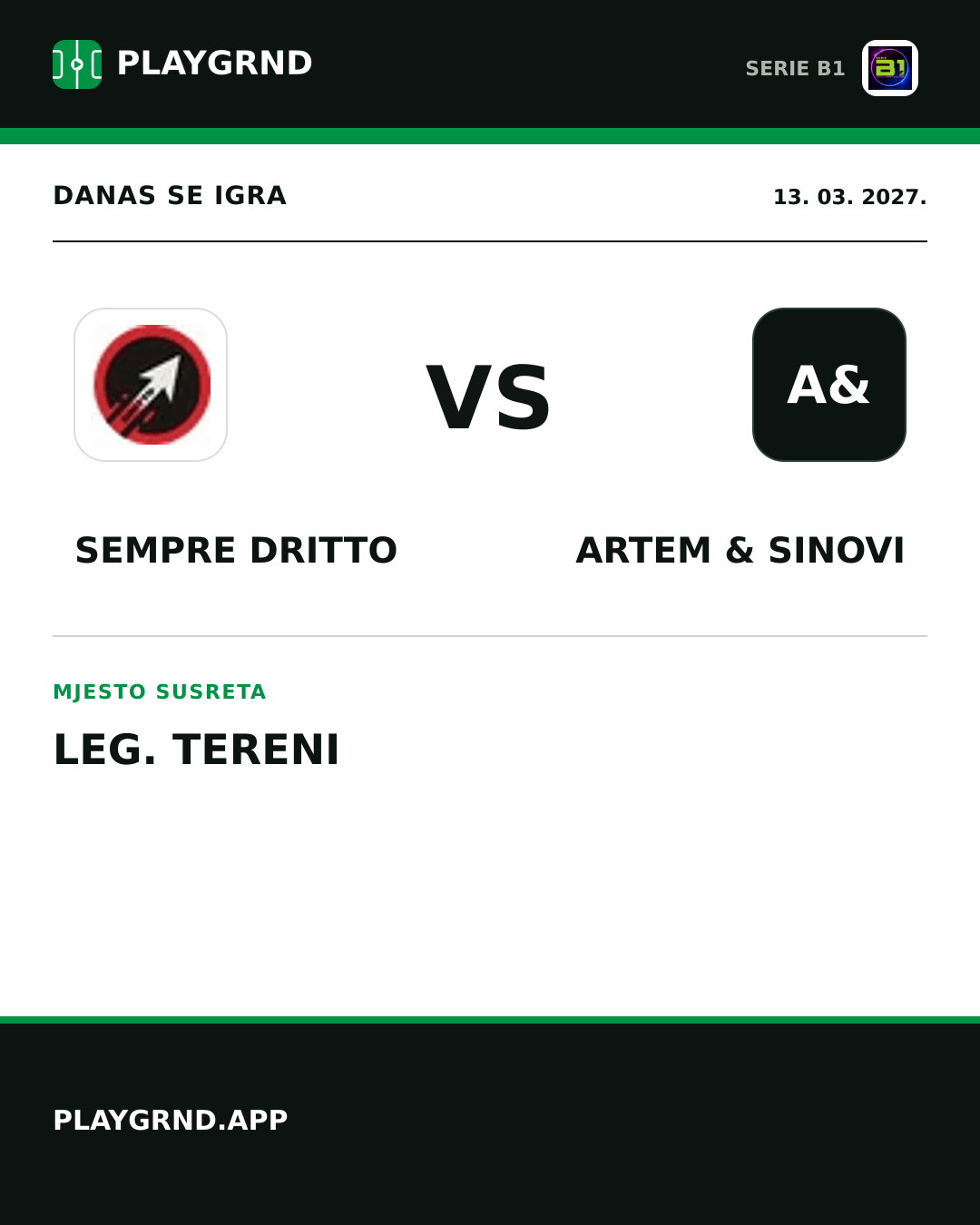 Instagram slika: Sempre Dritto vs Artem & Sinovi