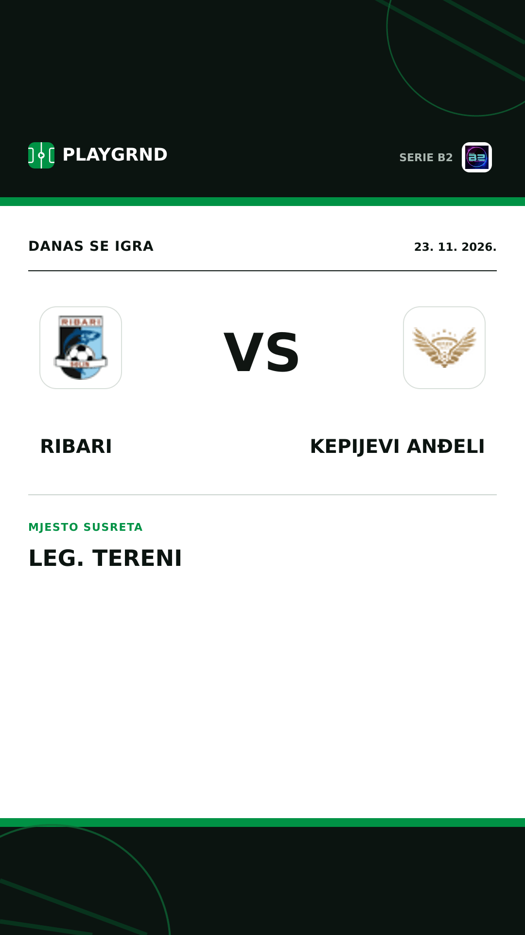 Instagram slika: Ribari vs Kepijevi Anđeli