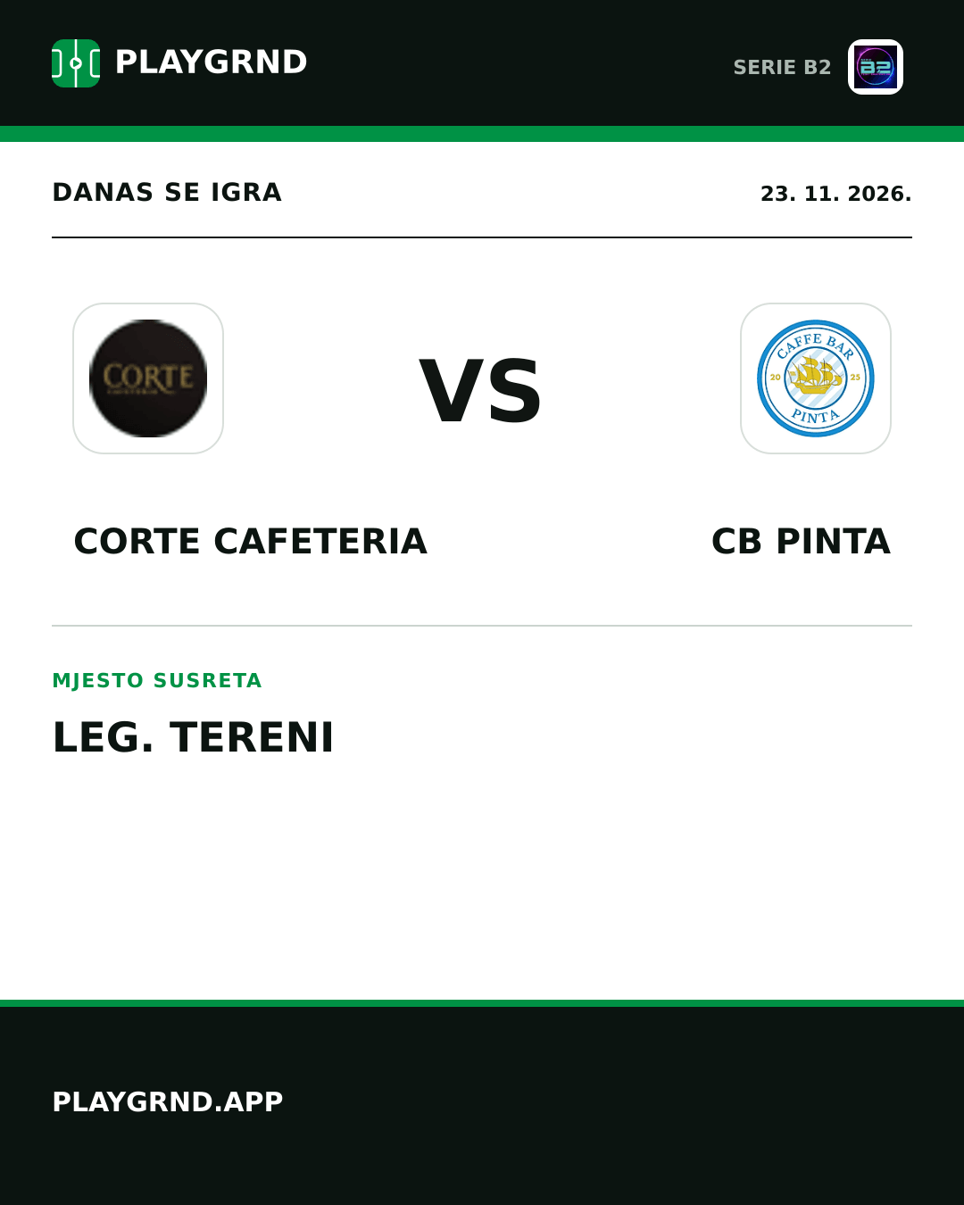 Instagram slika: Corte Cafeteria vs CB Pinta