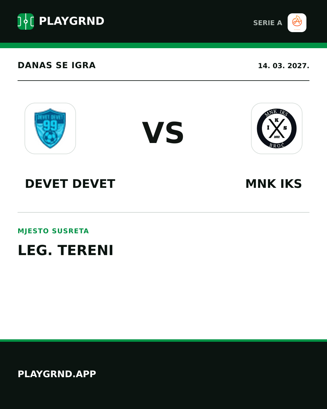 Instagram slika: Devet Devet vs Alla Vittoria
