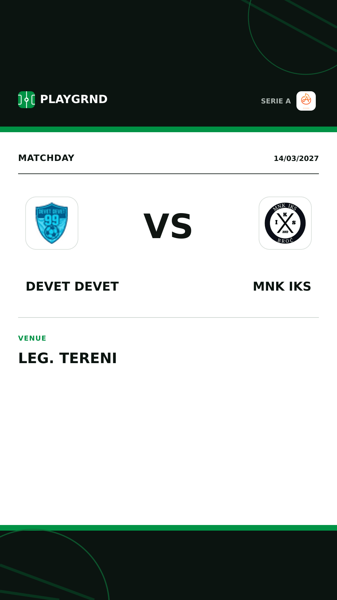 Instagram artwork: Devet Devet vs Alla Vittoria