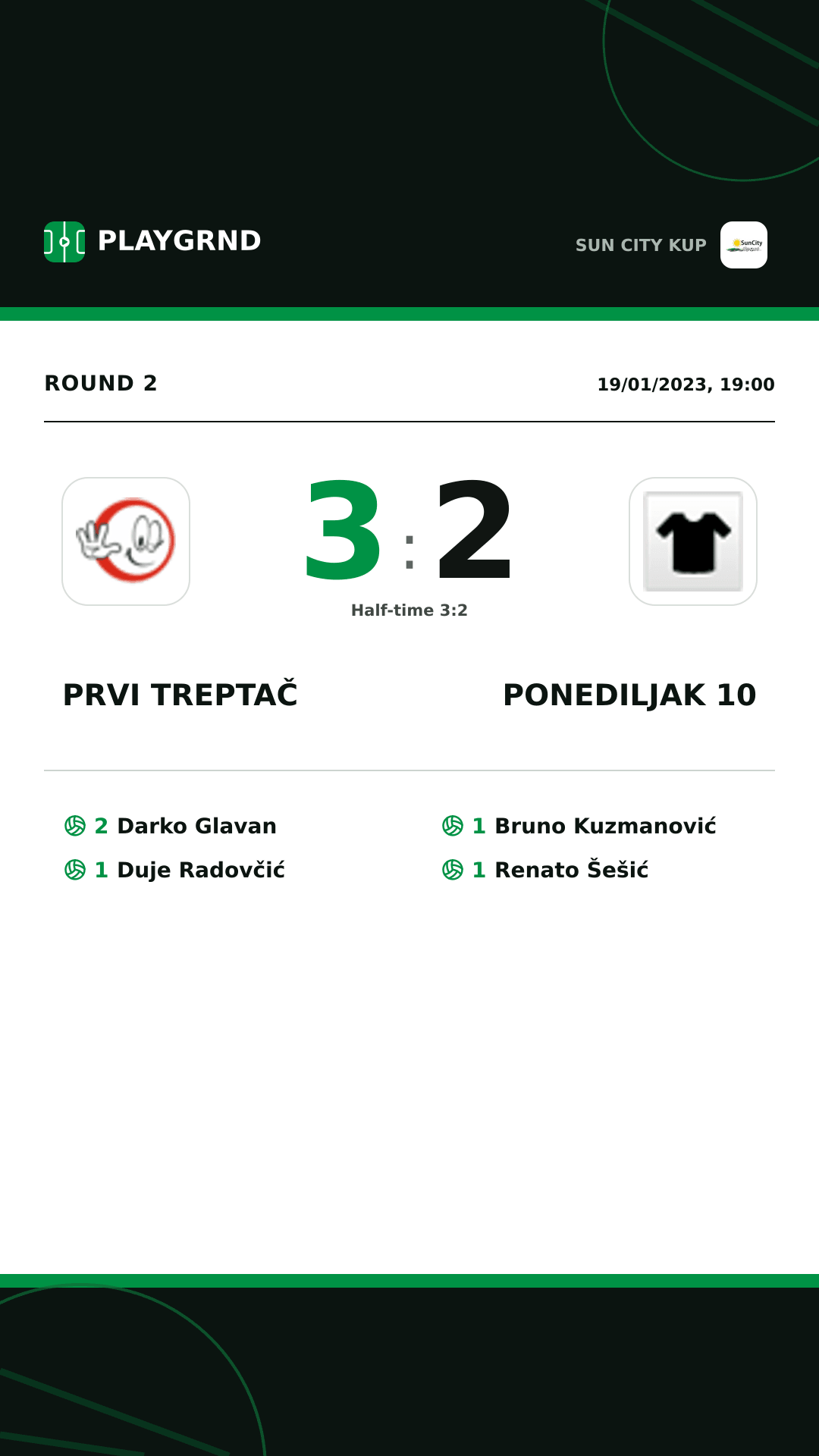Instagram artwork: Prvi Treptač 3:2 Ponediljak 10