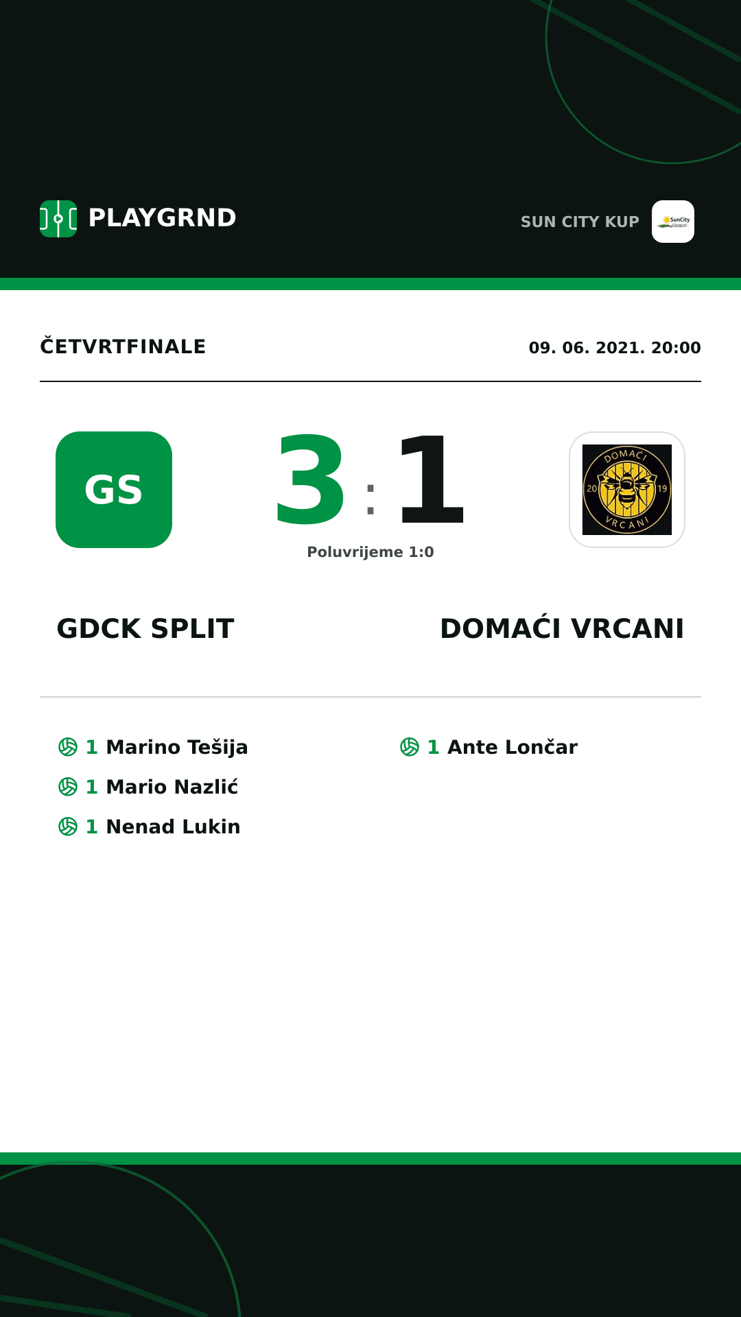 Instagram slika: Gdck Split 3:1 Domaći Vrcani