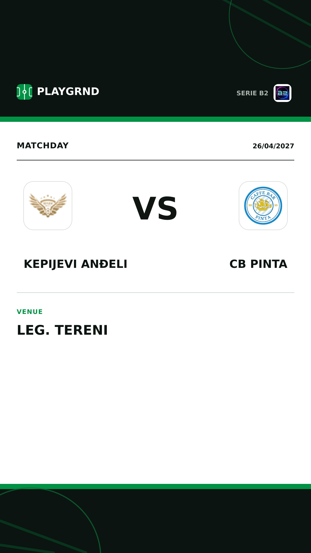 Instagram artwork: Kepijevi Anđeli vs CB Pinta