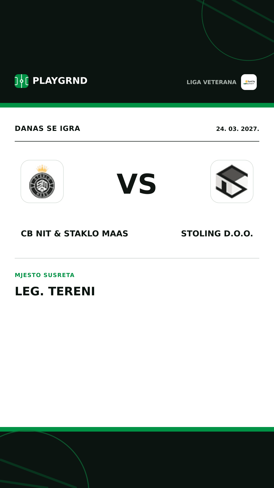 Instagram slika: CB Nit & Staklo Maas vs Stoling D.O.O.