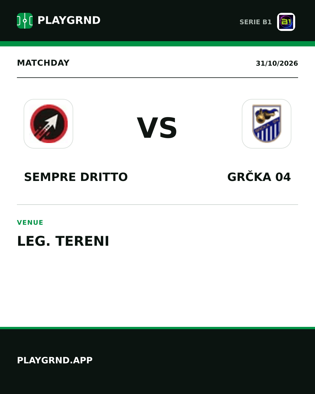 Instagram artwork: Sempre Dritto vs Grčka 04