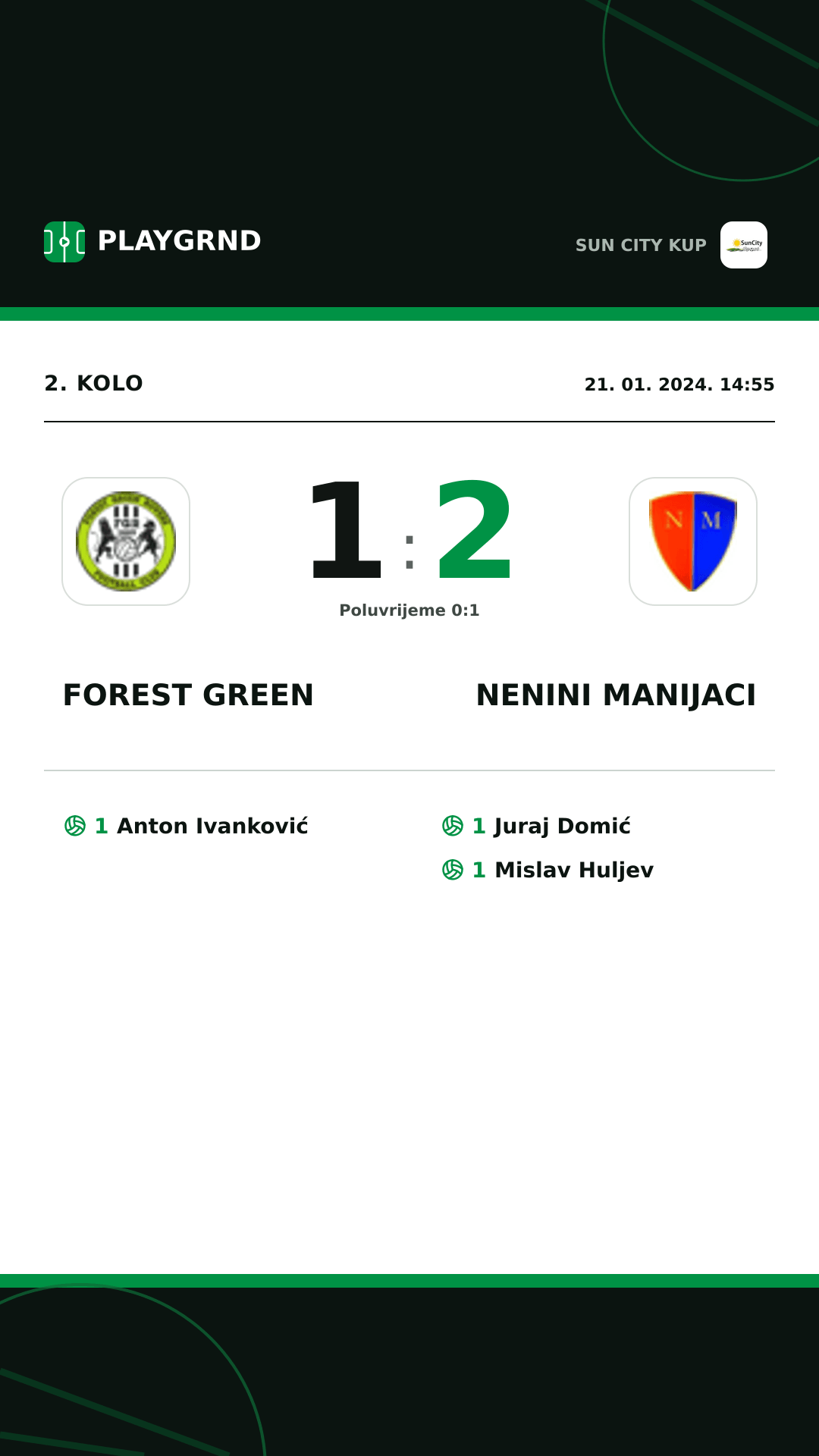 Instagram slika: Forest Green 1:2 Nenini Manijaci
