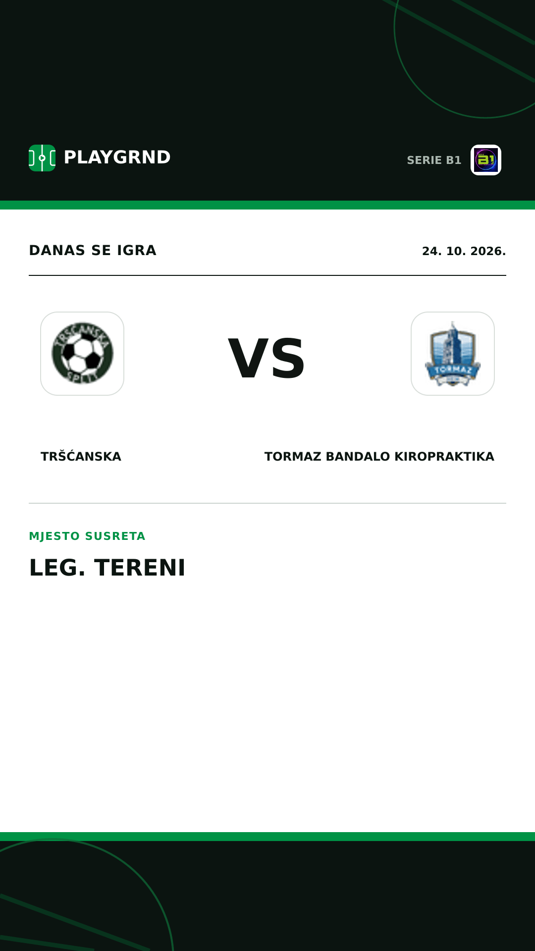 Instagram slika: Tršćanska vs Tormaz Bandalo Kiropraktika