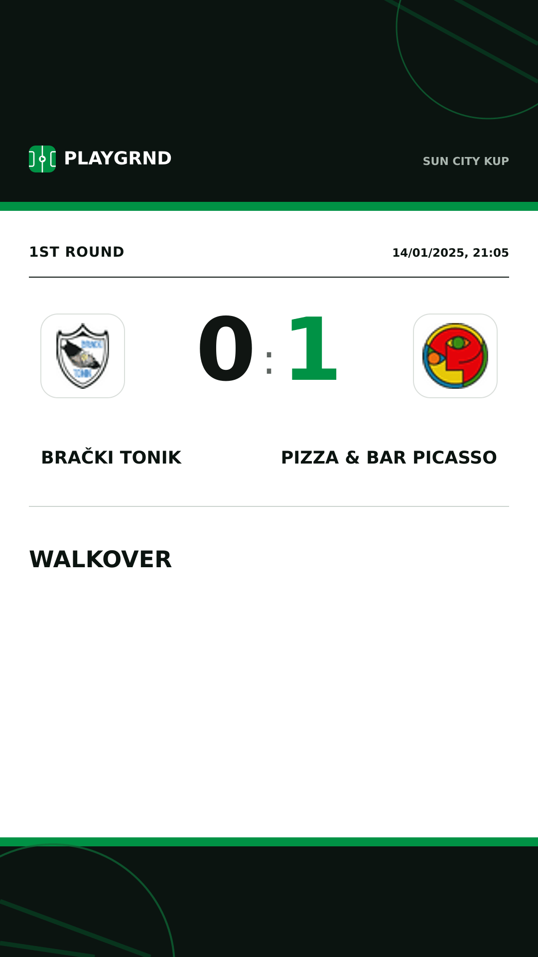 Instagram artwork: Brački Tonik 0:1 Pizza & Bar Picasso