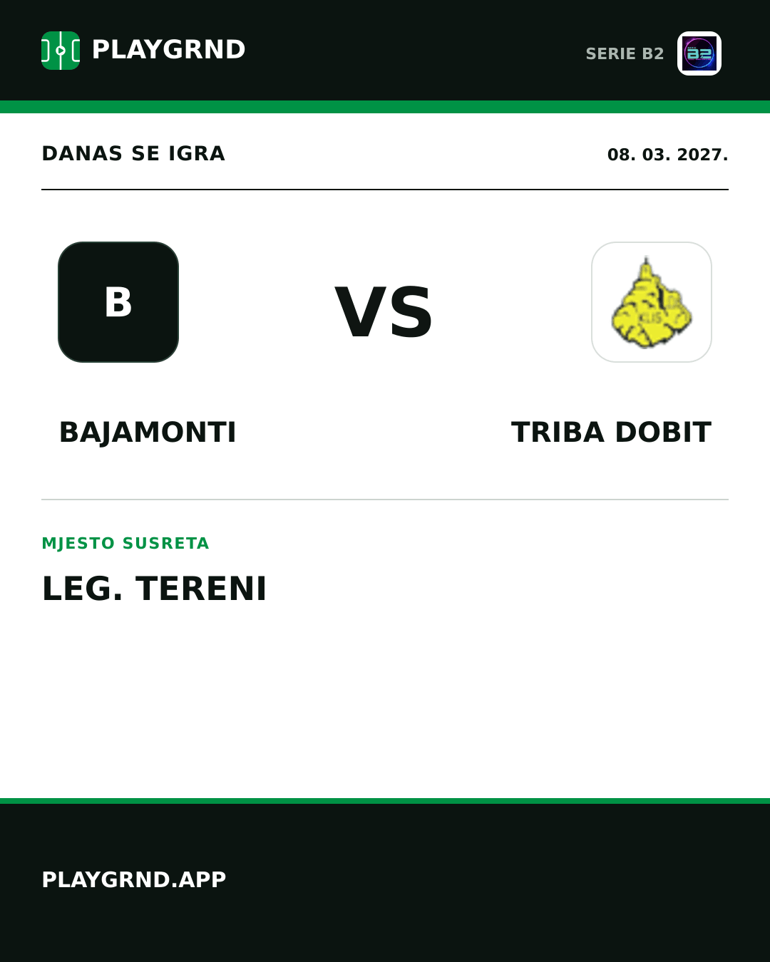 Instagram slika: Bajamonti vs Triba Dobit