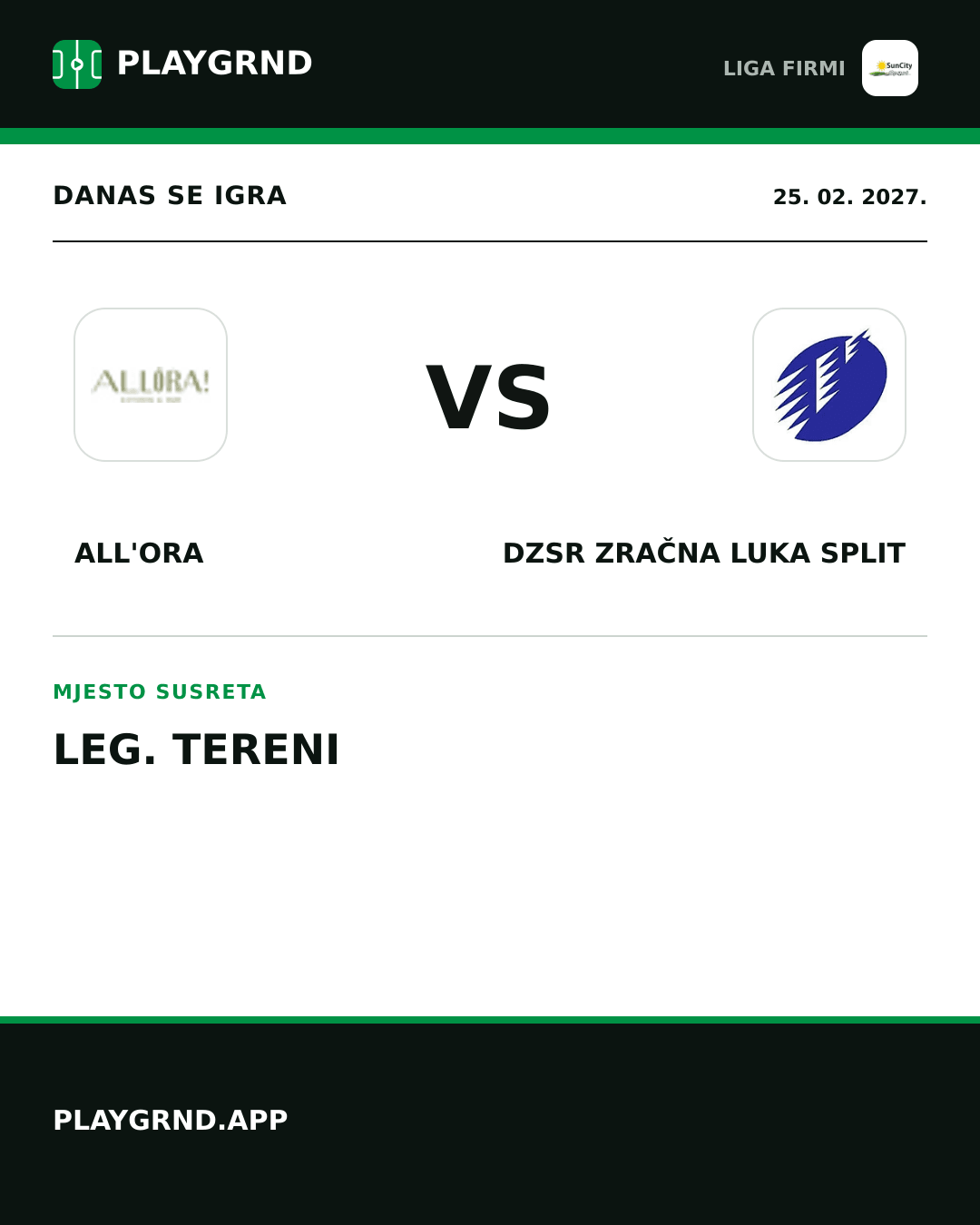 Instagram slika: All'Ora vs DZSR Zračna Luka Split